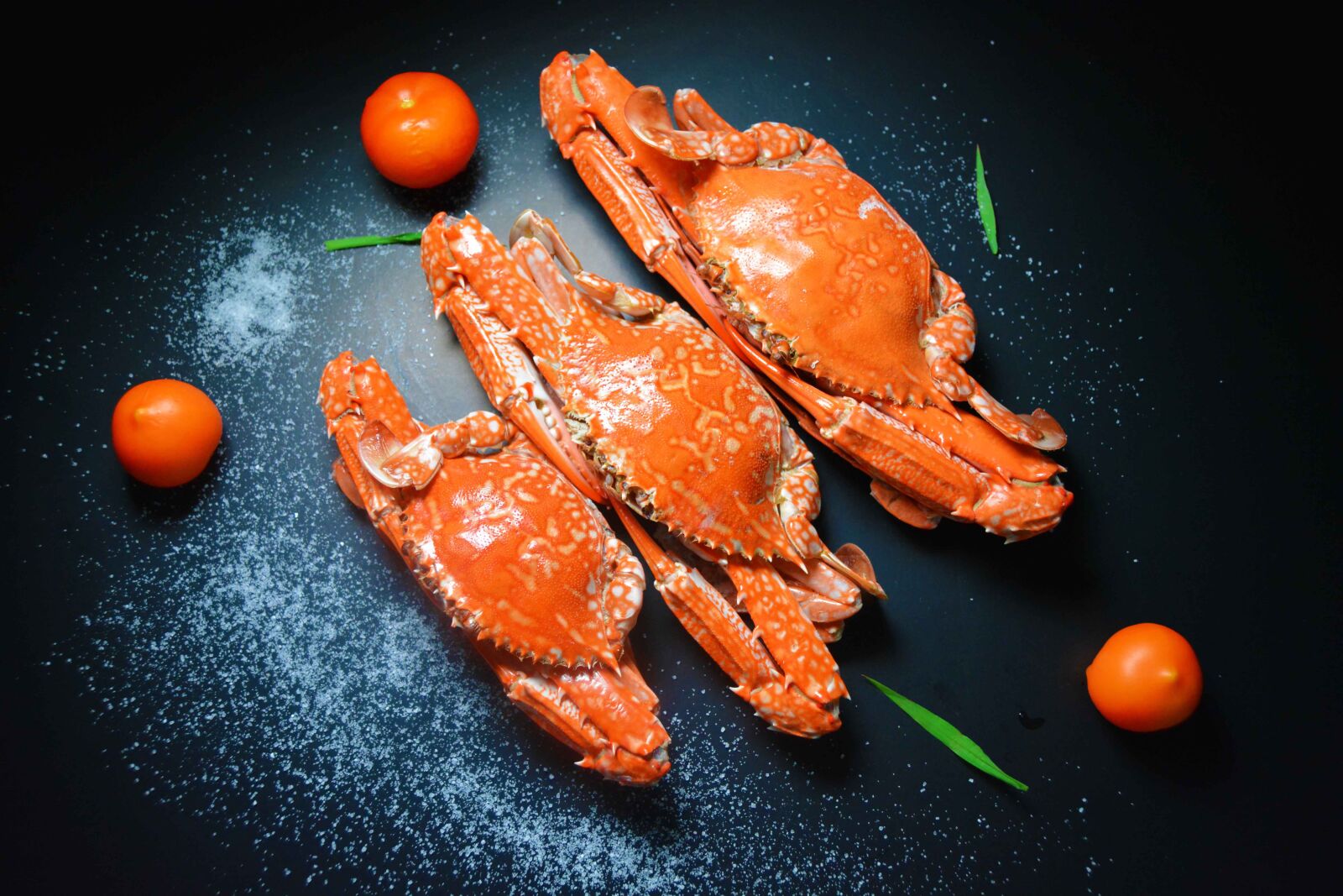 Nikon D5200 sample photo. Frozen blue swimming crabs photography
