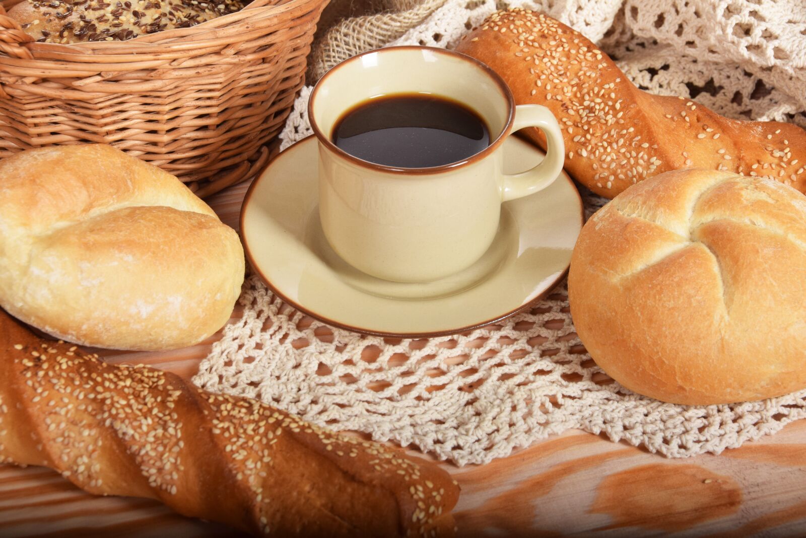 Nikon D3300 sample photo. Bread, coffee, breakfast photography