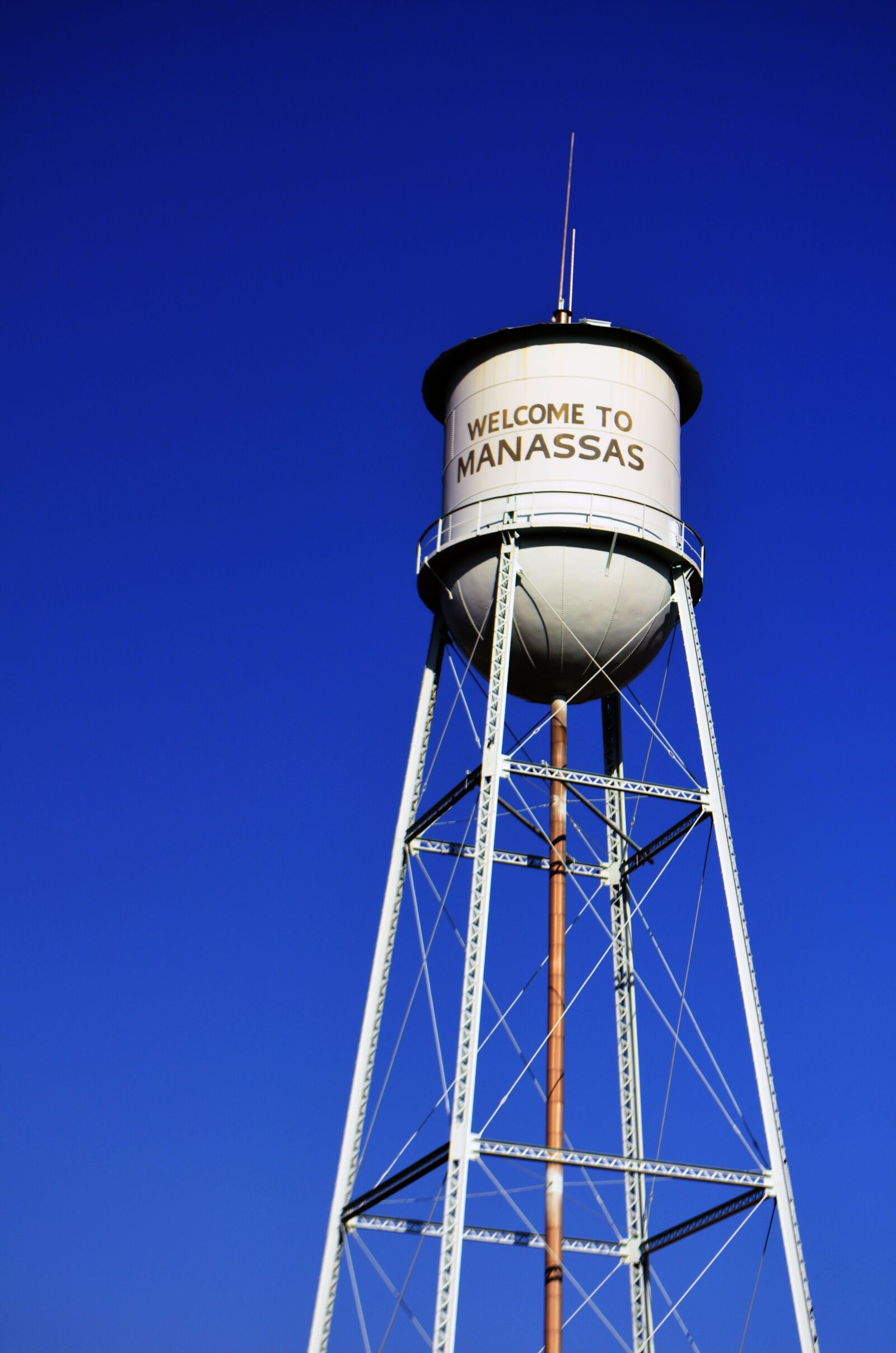 Nikon D5100 sample photo. Water, water tower, manassas photography
