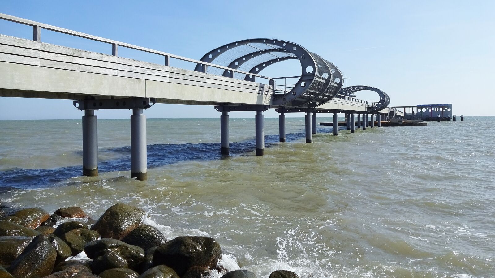 Sony Cyber-shot DSC-WX220 sample photo. Sea bridge, baltic sea photography