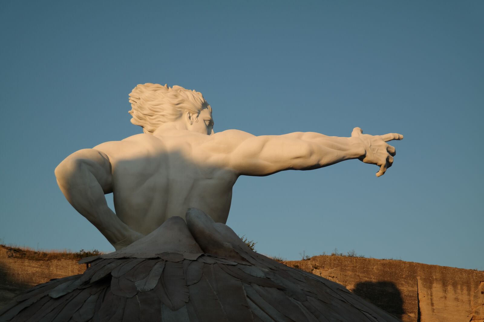 NX 18-55mm F3.5-5.6 sample photo. Angel, sunset, sky photography
