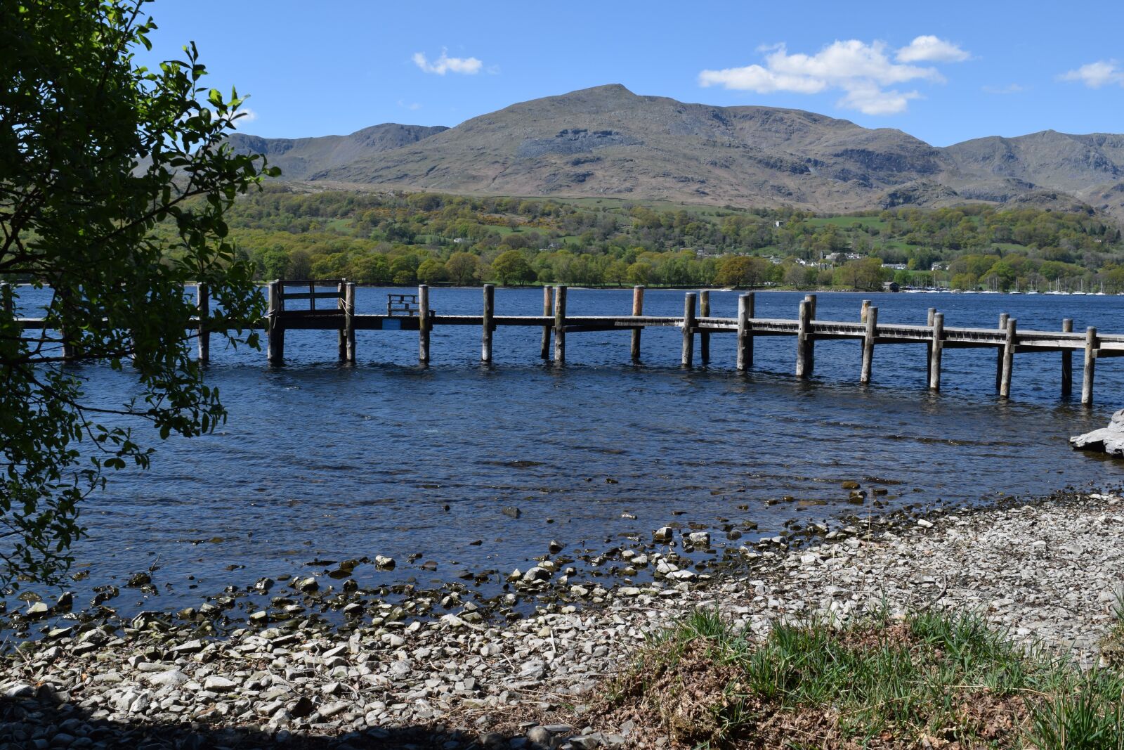 Nikon D5300 sample photo. Mountain, jetty, water photography