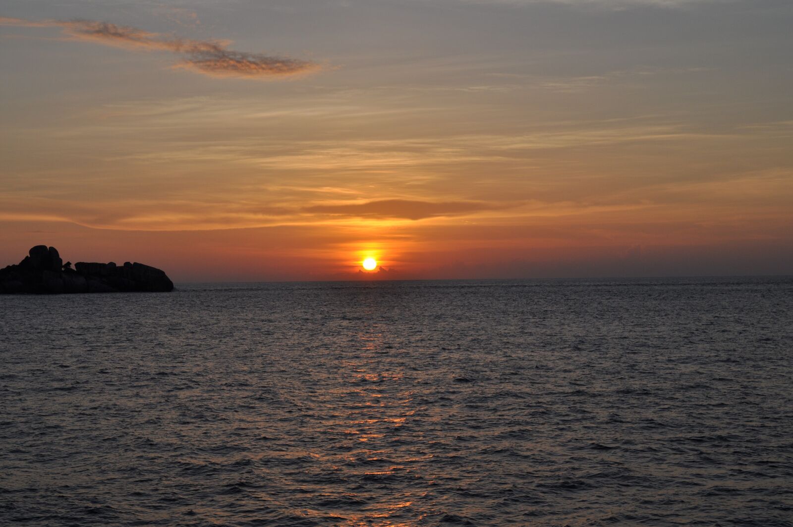 Nikon D5000 sample photo. Sea, sunset, the scenery photography