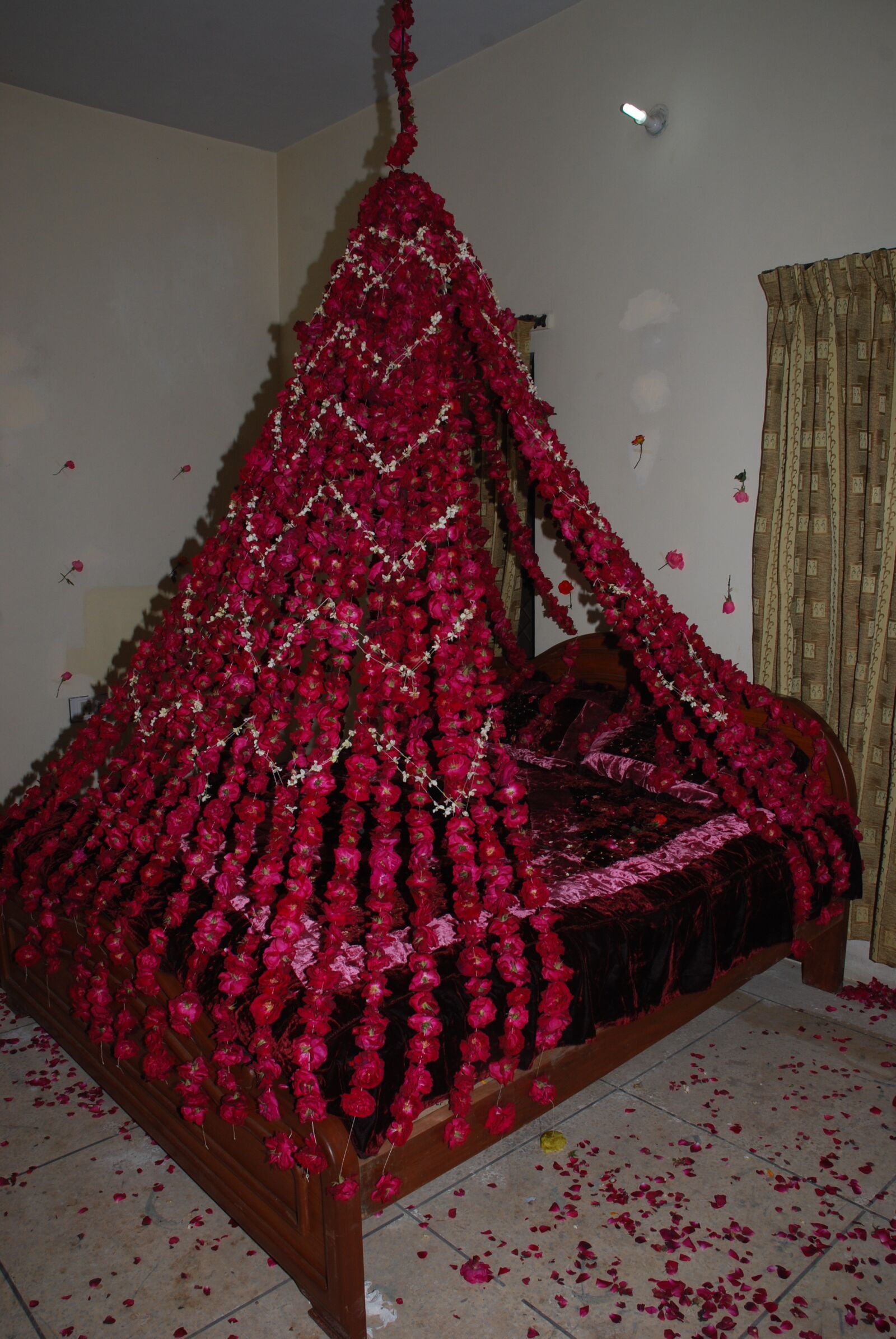 Nikon D40X sample photo. Bridal bed, bed for photography
