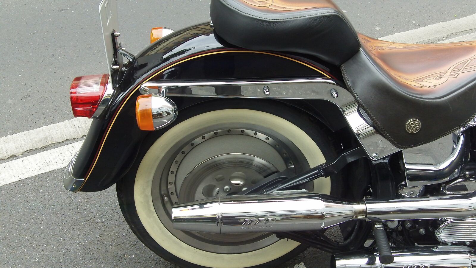 Kodak ZI8 POCKET VIDEO CAMERA sample photo. Harley, wheel, motorcycle photography