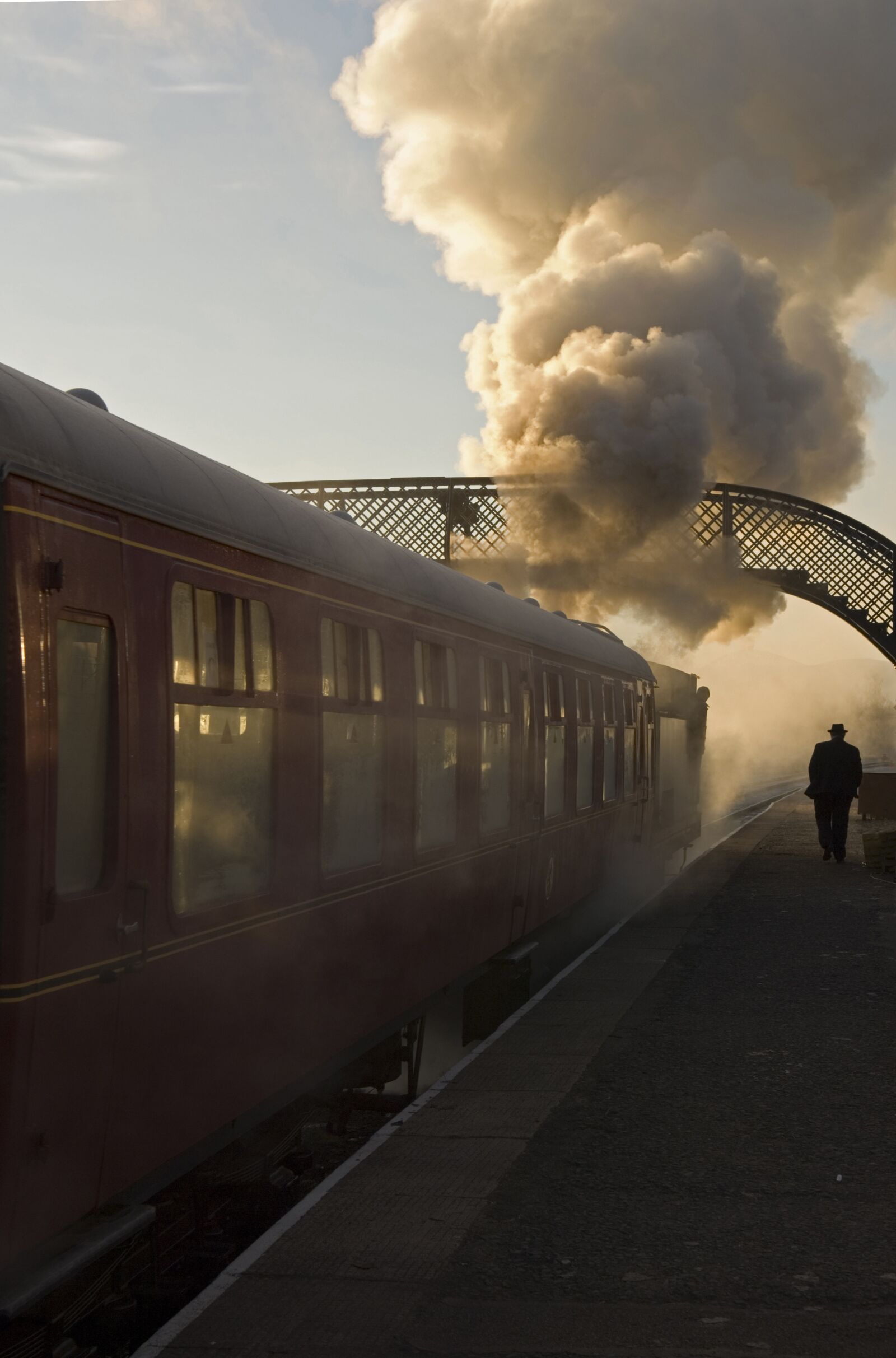 Nikon D2X sample photo. Train, steam, vintage photography