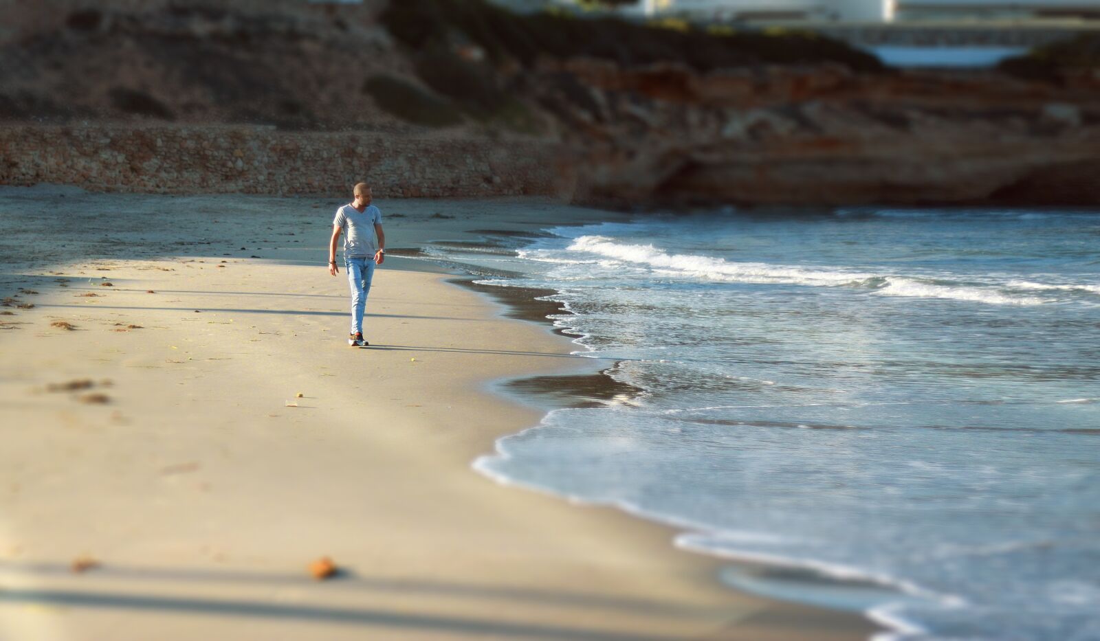 Canon EOS 40D sample photo. Beach, sea, portrait photography