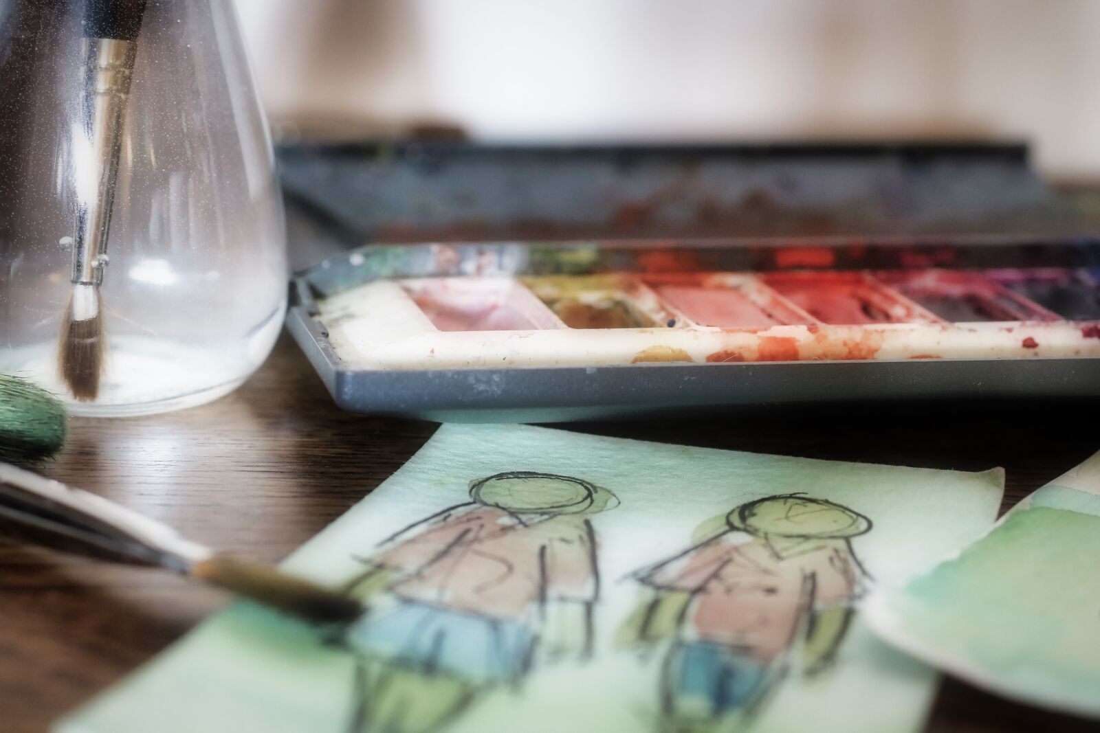 Canon EOS 750D (EOS Rebel T6i / EOS Kiss X8i) sample photo. People, watercolours, watercolor photography