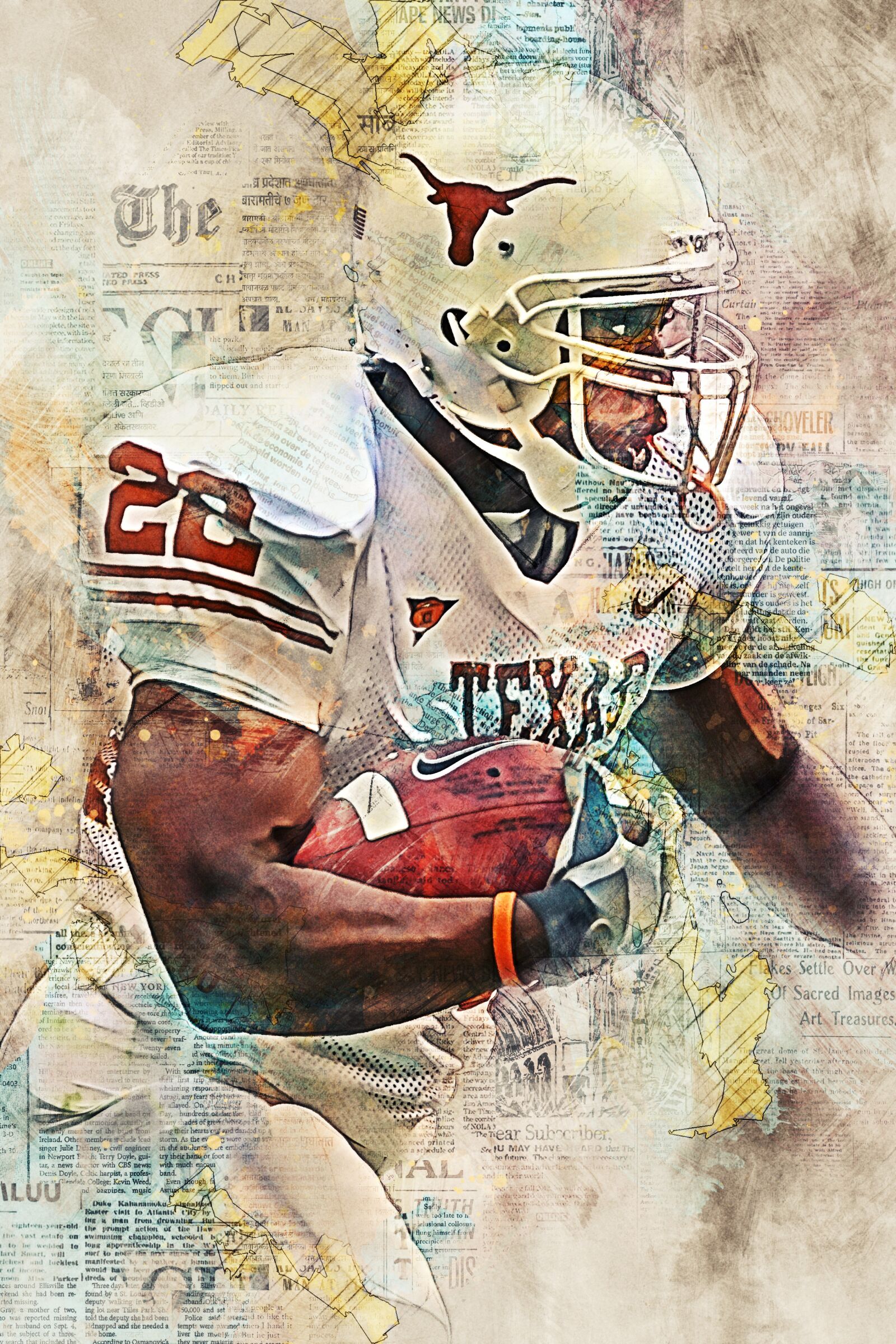 Canon EOS 20D sample photo. Football, american football, running photography