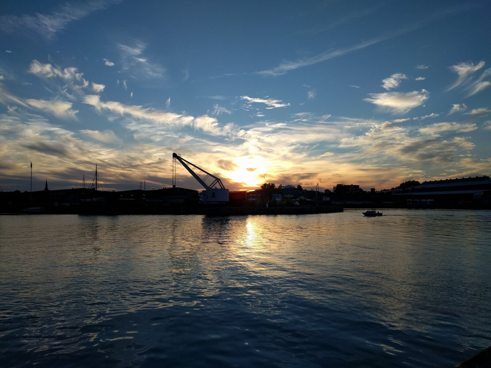 LG Nexus 5X sample photo. Industry, water, evening sky photography