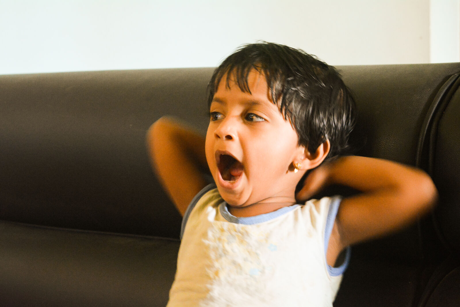Nikon D5200 sample photo. Baby, girl, kerala, lazy photography
