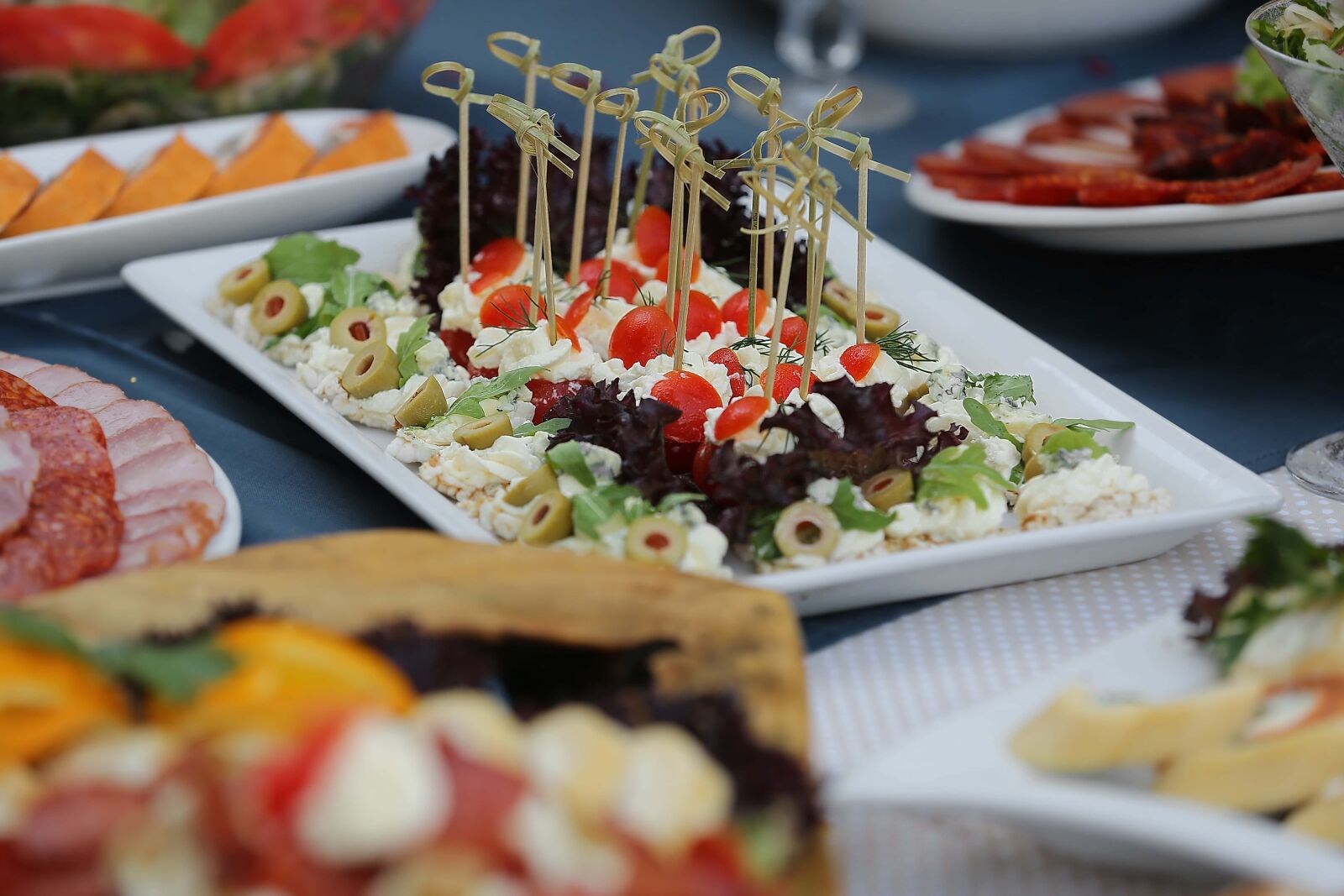 Canon EOS 5D Mark III sample photo. Salad bar, cheese, buffet photography