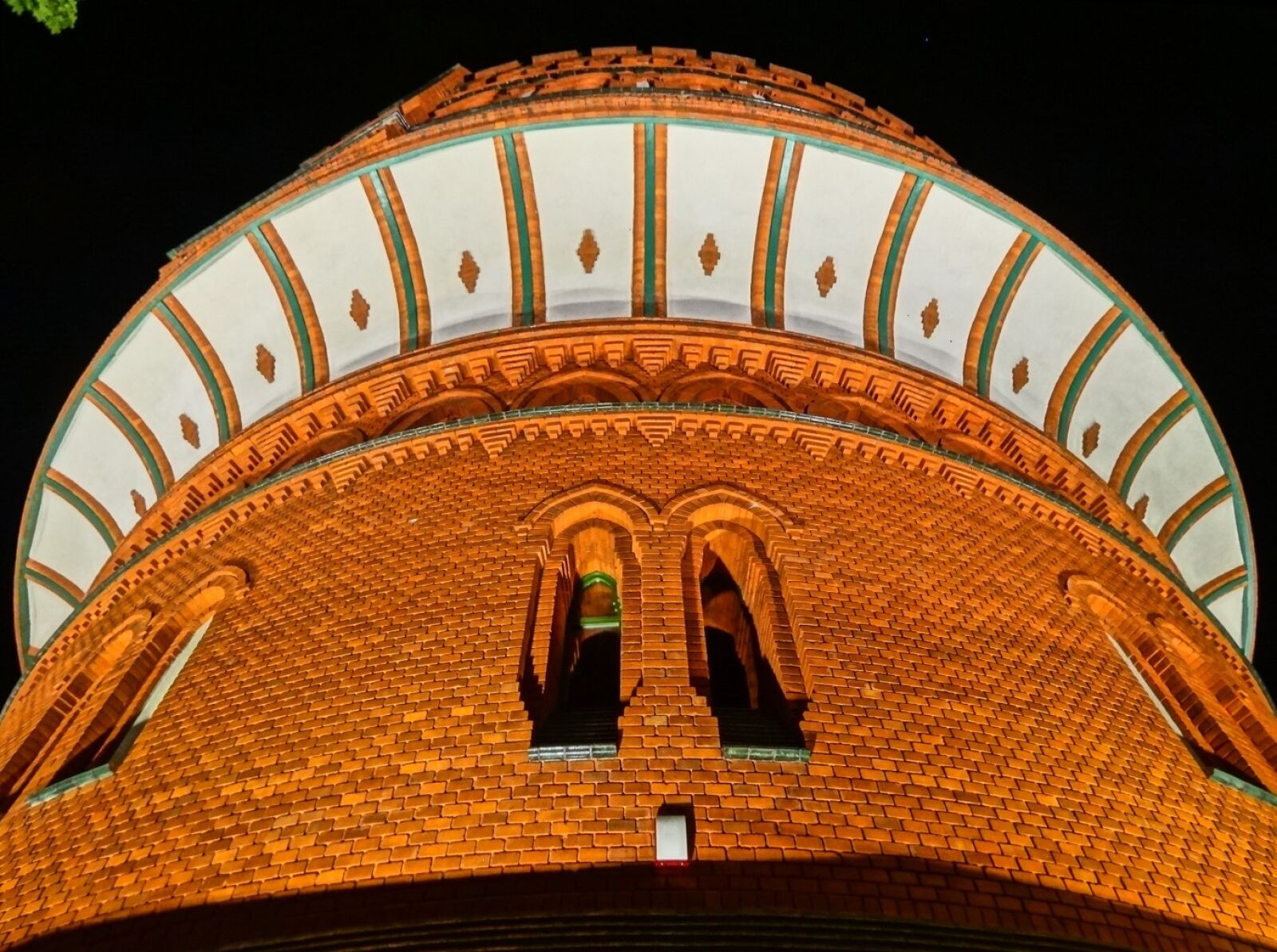 Sony Cyber-shot DSC-HX20V sample photo. Water tower, bydgoszcz, night photography