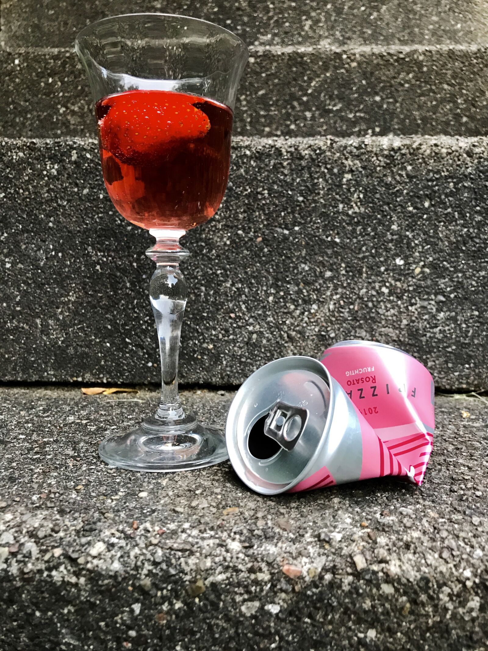 Apple iPhone 7 sample photo. Wine glass, box, stone photography