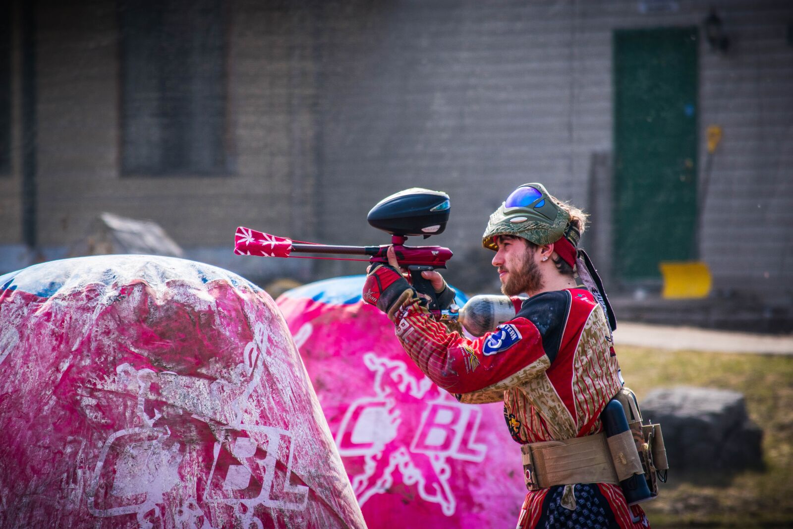 Nikon D3400 sample photo. Paintball, dirty, paint photography