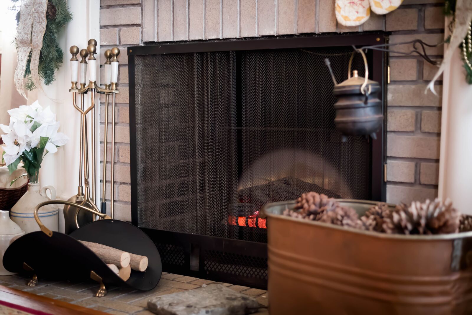 Nikon D750 sample photo. Fire place, winter, fireplace photography