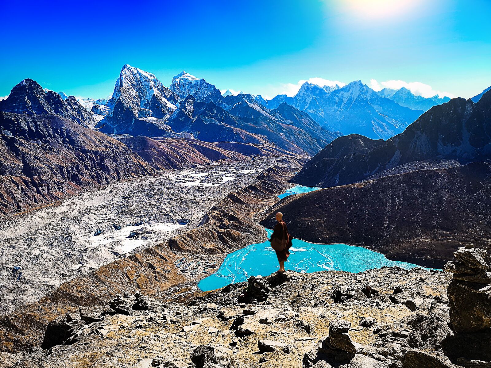 HUAWEI CLT-L29 sample photo. Everest base camp, himalaya photography