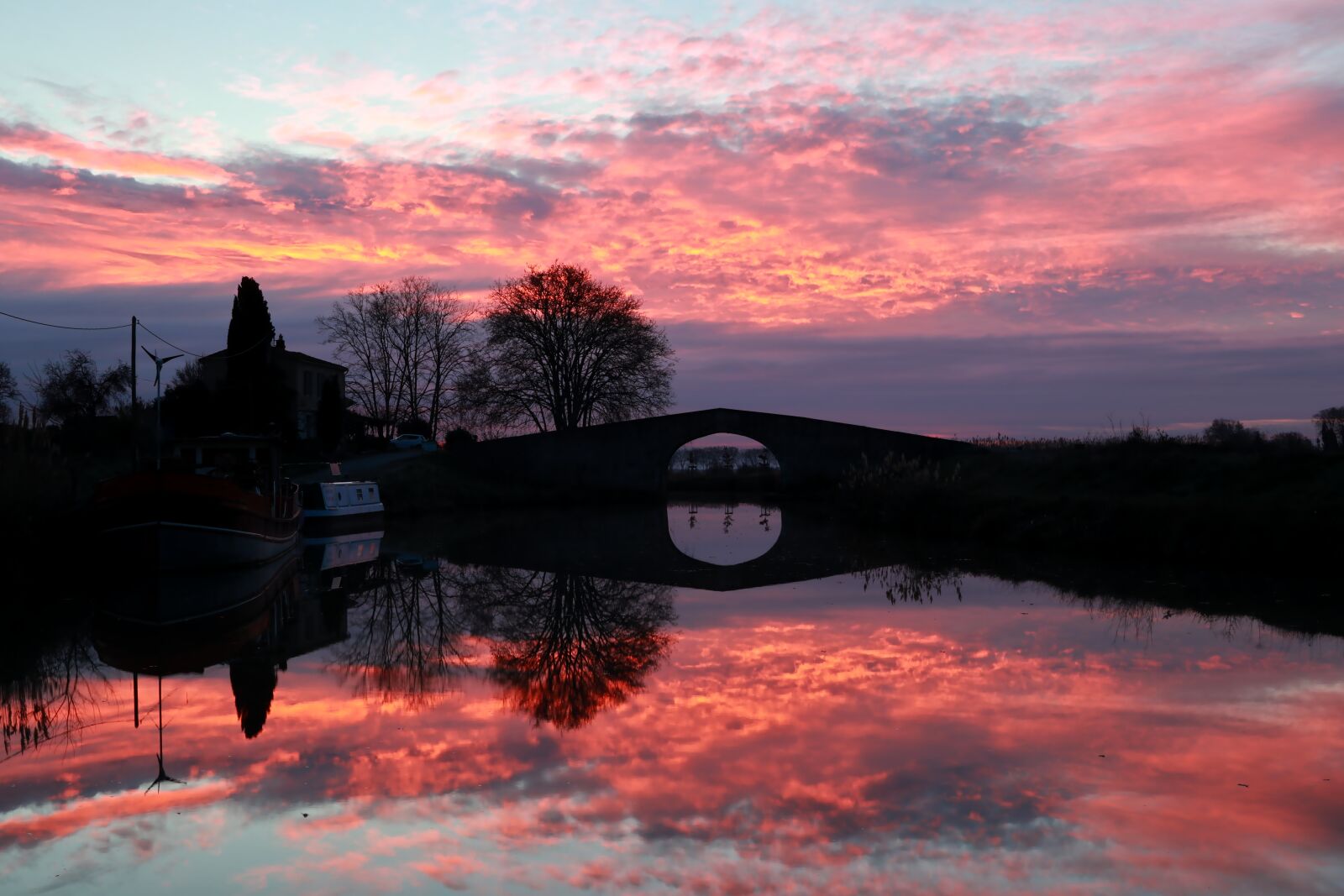 Canon PowerShot G1 X Mark III sample photo. Sunset, canal du midi photography