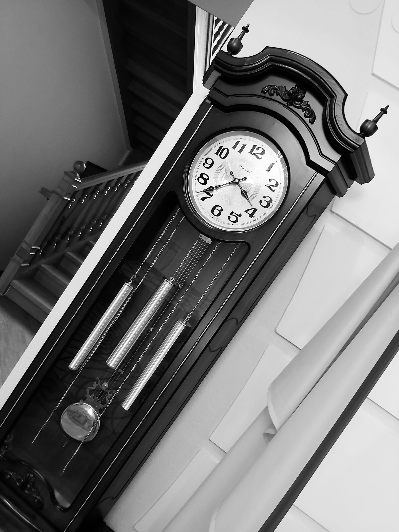 Samsung Galaxy A70 sample photo. House, clock, ladder photography