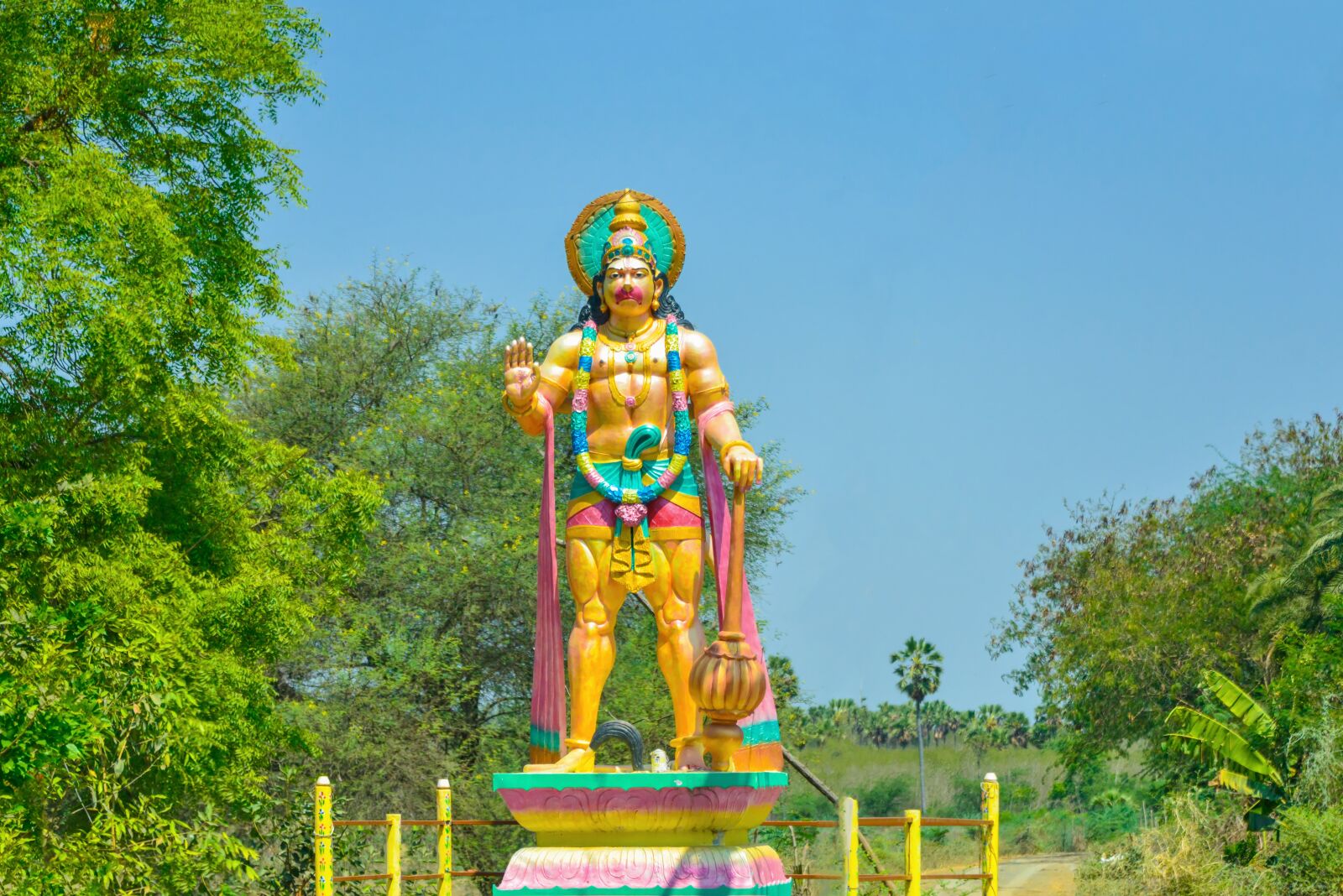 Nikon D800 sample photo. Statue, hanuman, hindu photography
