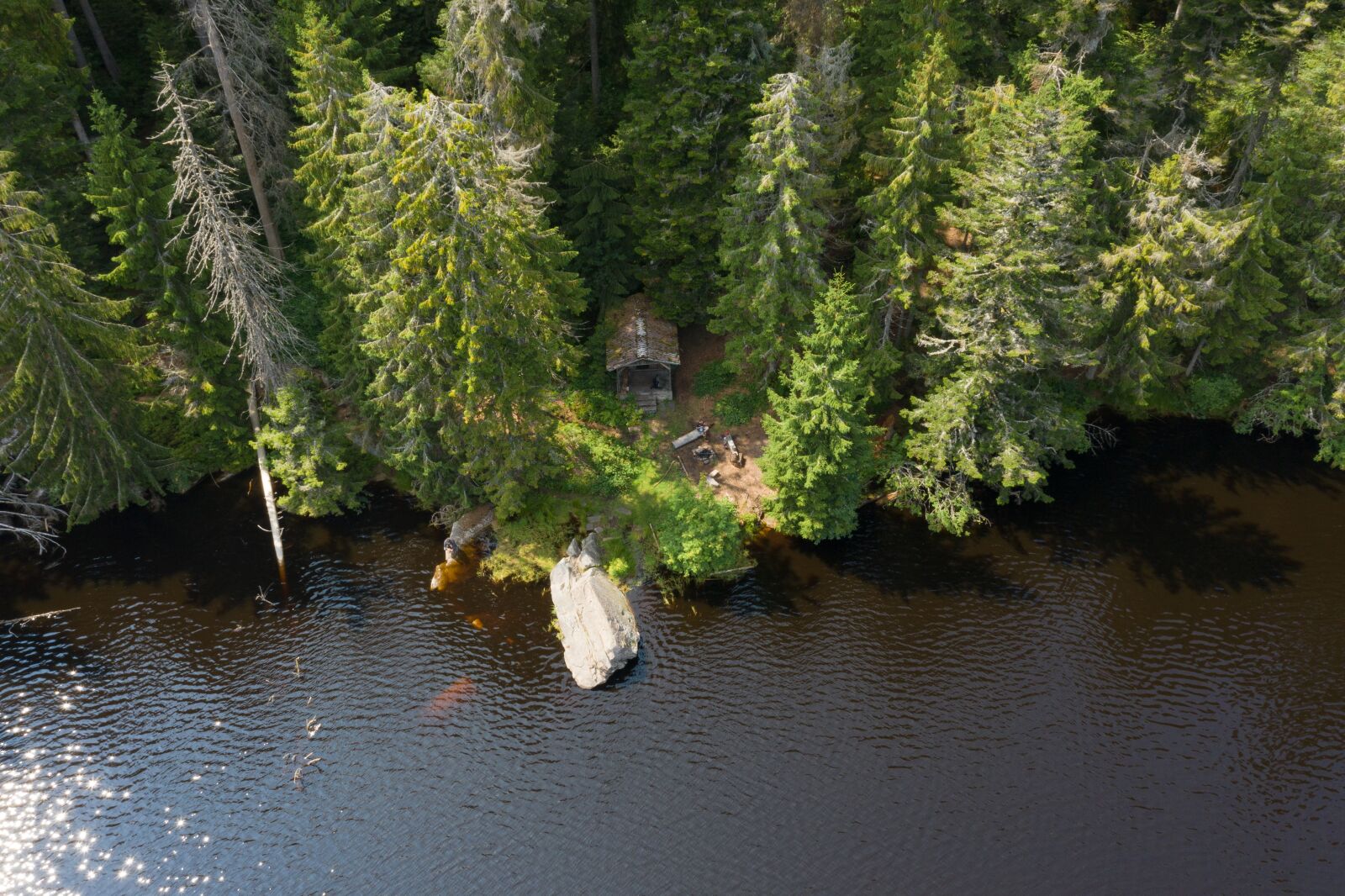 Hasselblad L1D-20c sample photo. Hut, lake, haus am photography