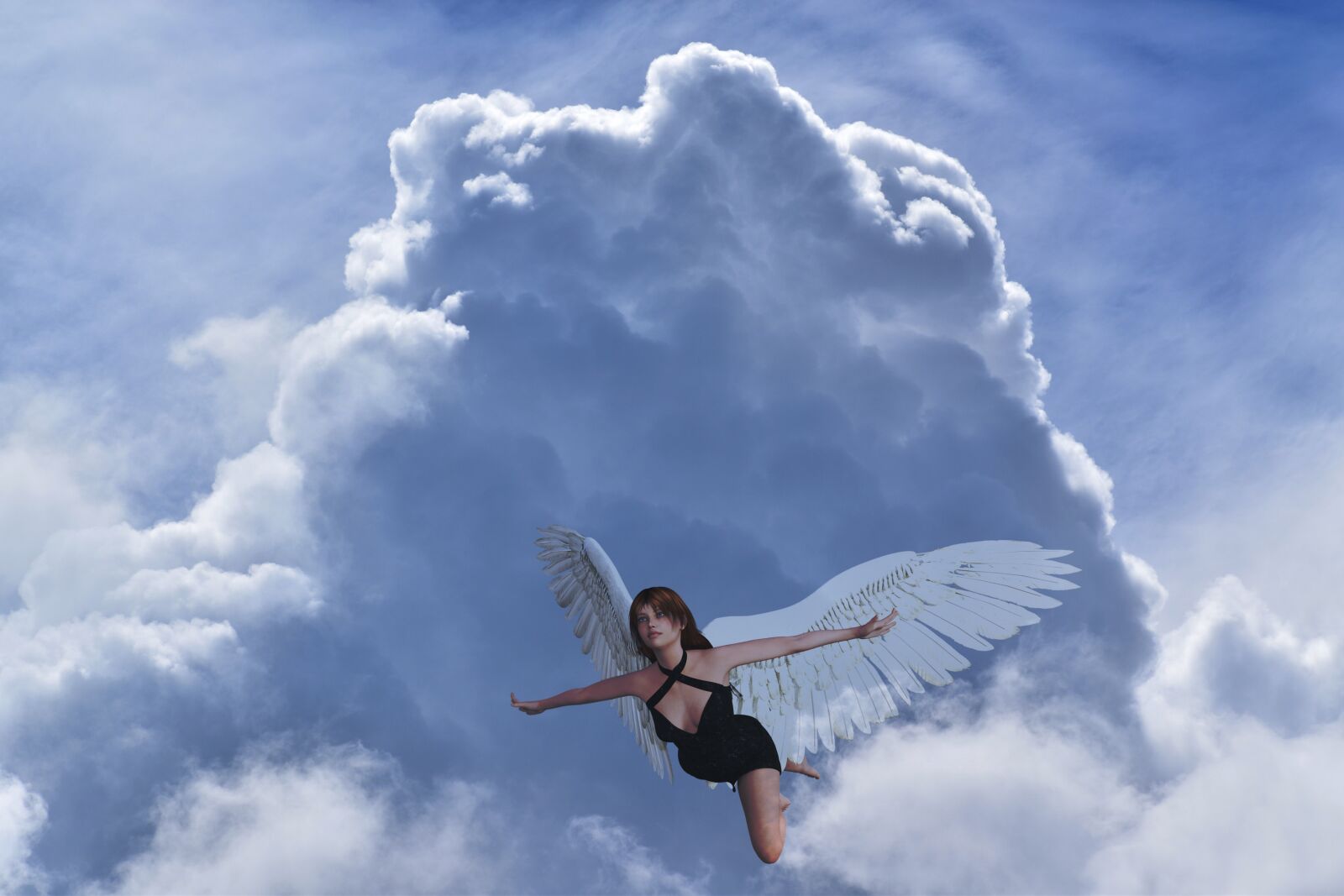 Nikon D3500 sample photo. Angel, fantasy, flying photography