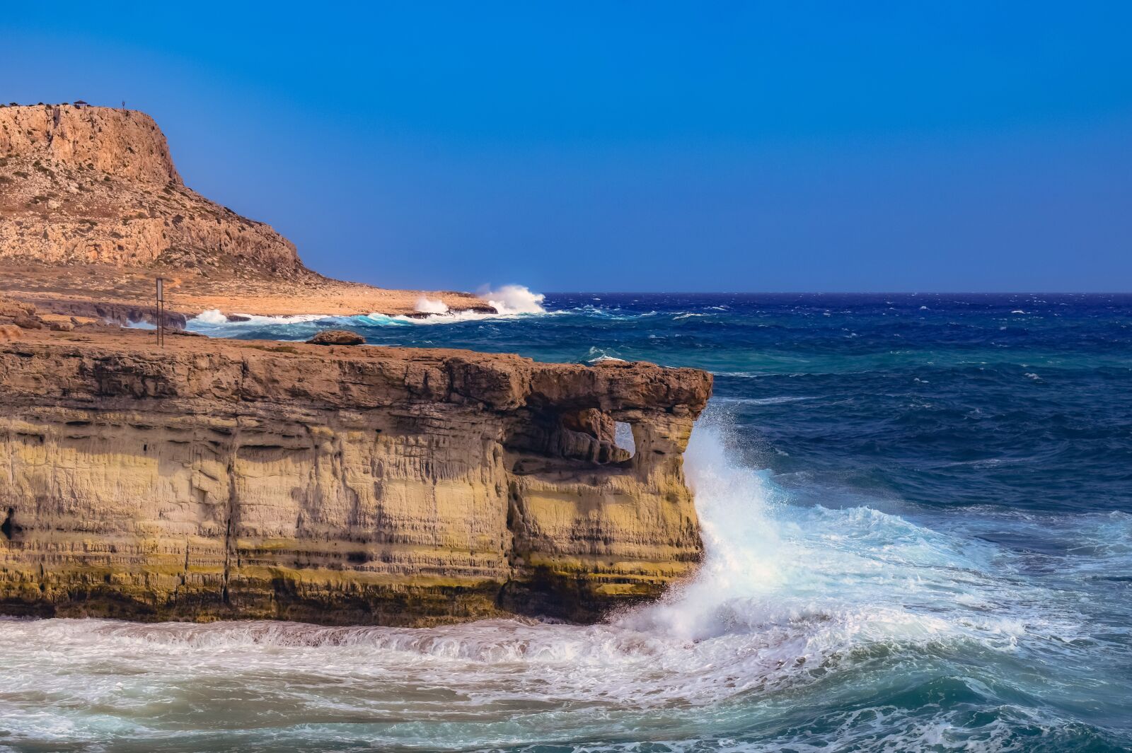 Nikon D3300 sample photo. Cyprus, cavo greko, cliff photography