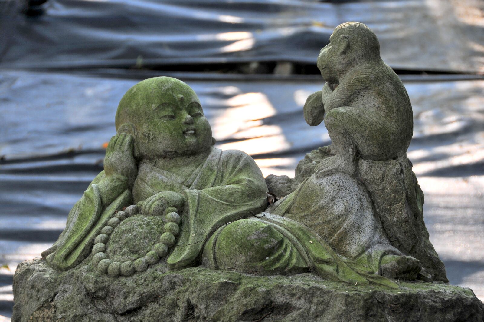 Nikon D300 sample photo. Stone carving, novice, buddhism photography