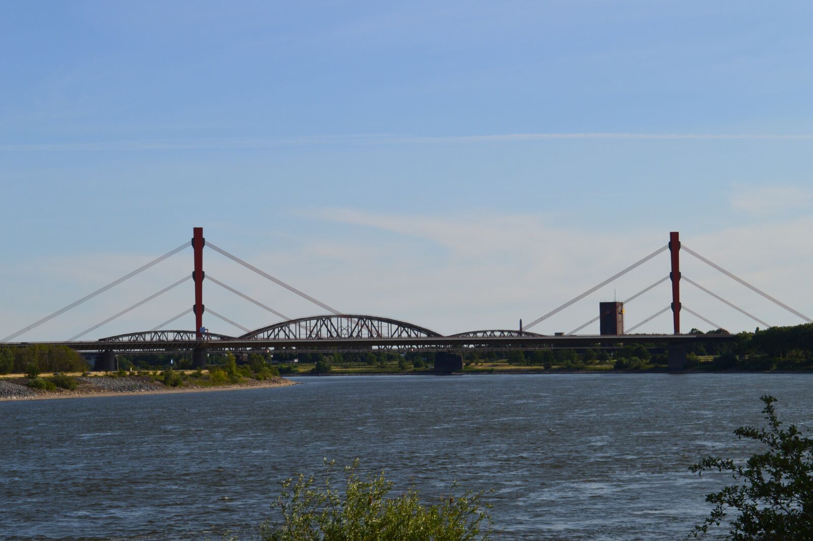 Nikon D3200 sample photo. Bridge, river, rhine photography