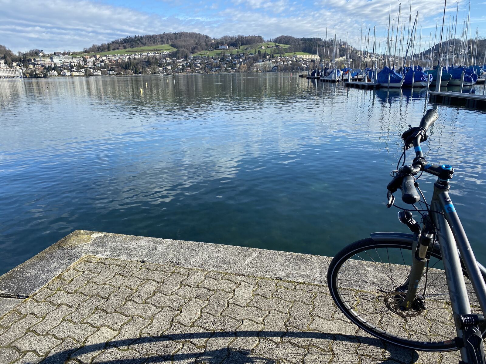 Apple iPhone 11 Pro Max sample photo. Bike, lake, bicycle tour photography
