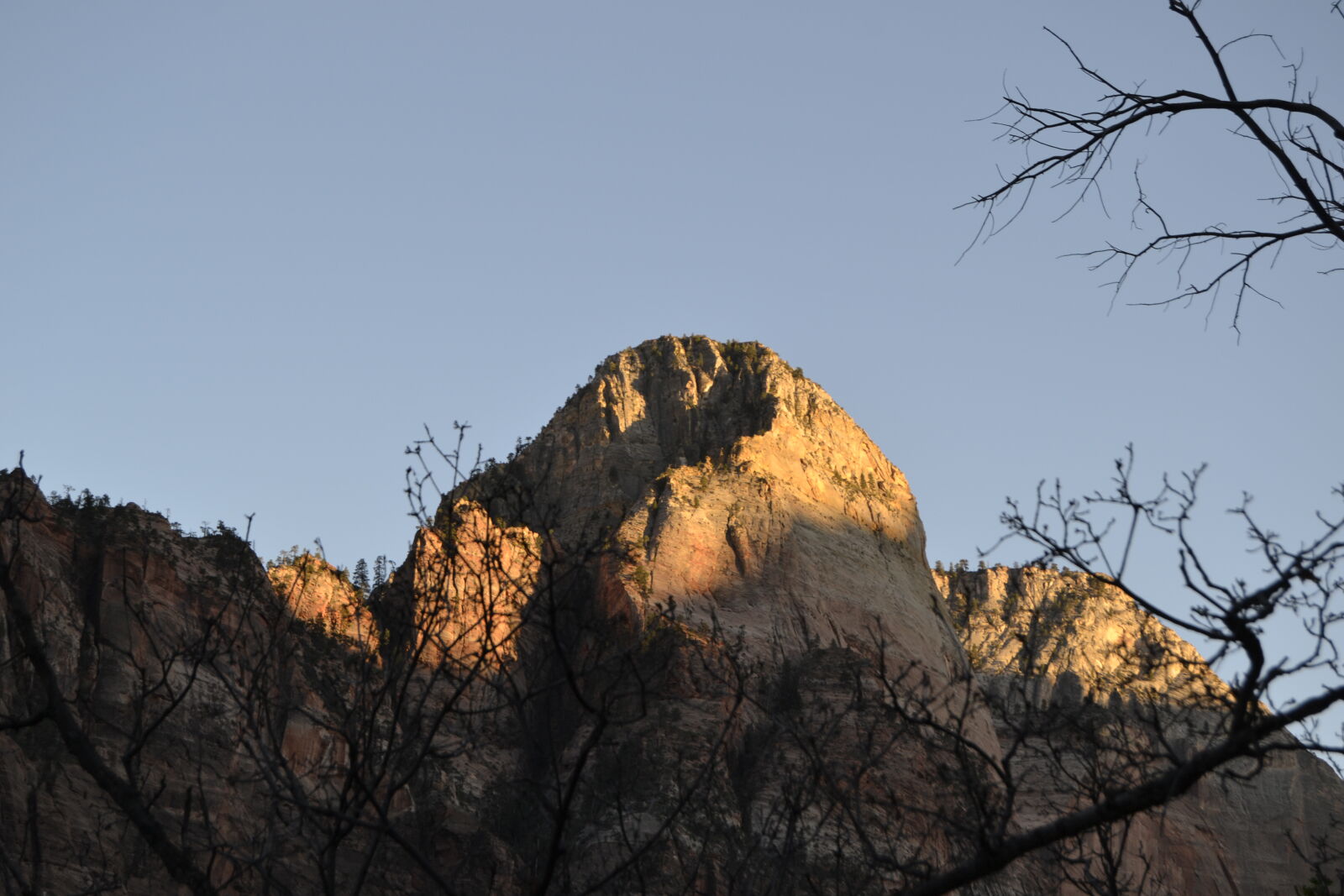Nikon D3100 sample photo. Mountain, park, sunset, zion photography