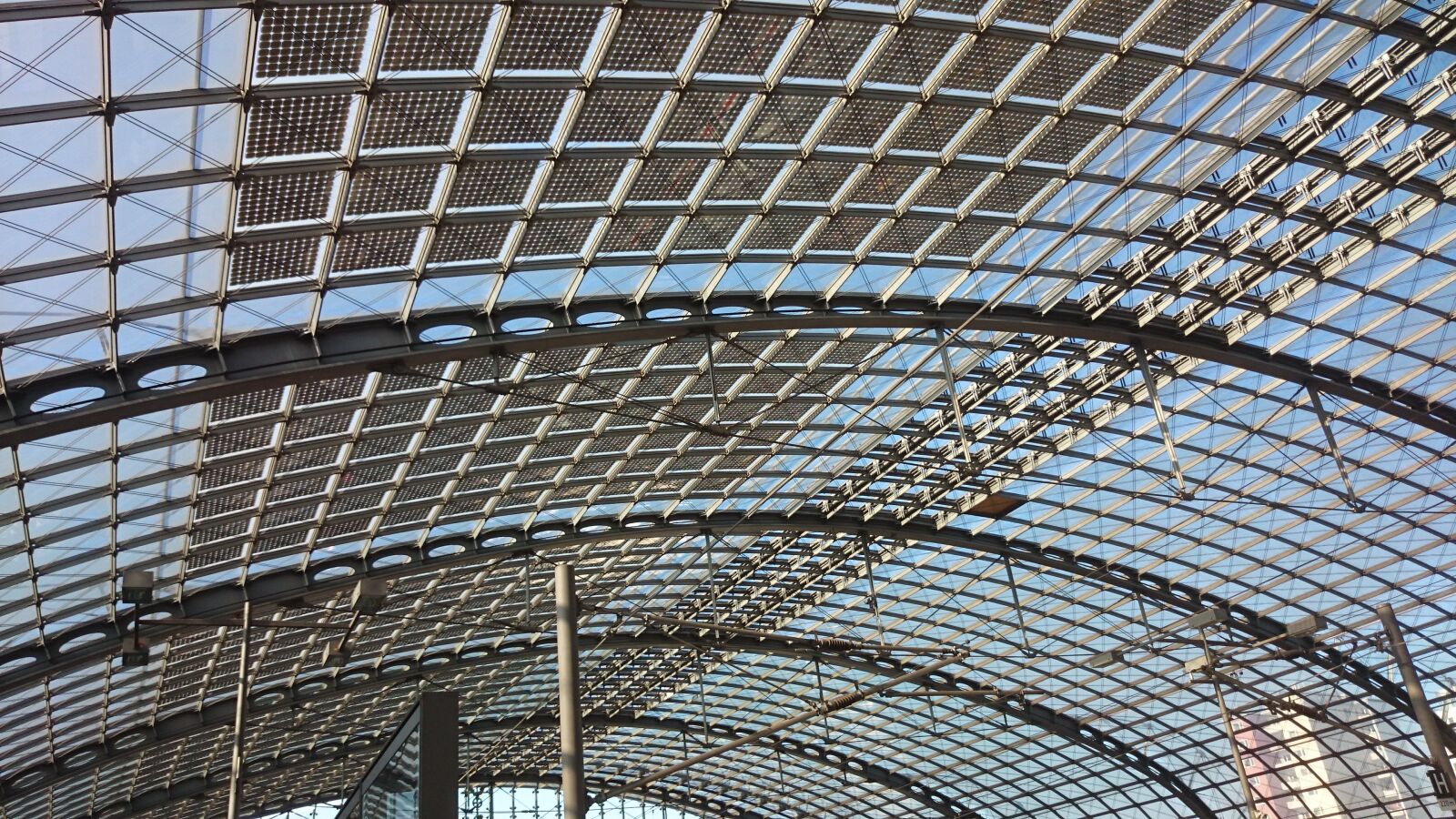 Sony Xperia Z1 Compact sample photo. Glass roof, railway station photography