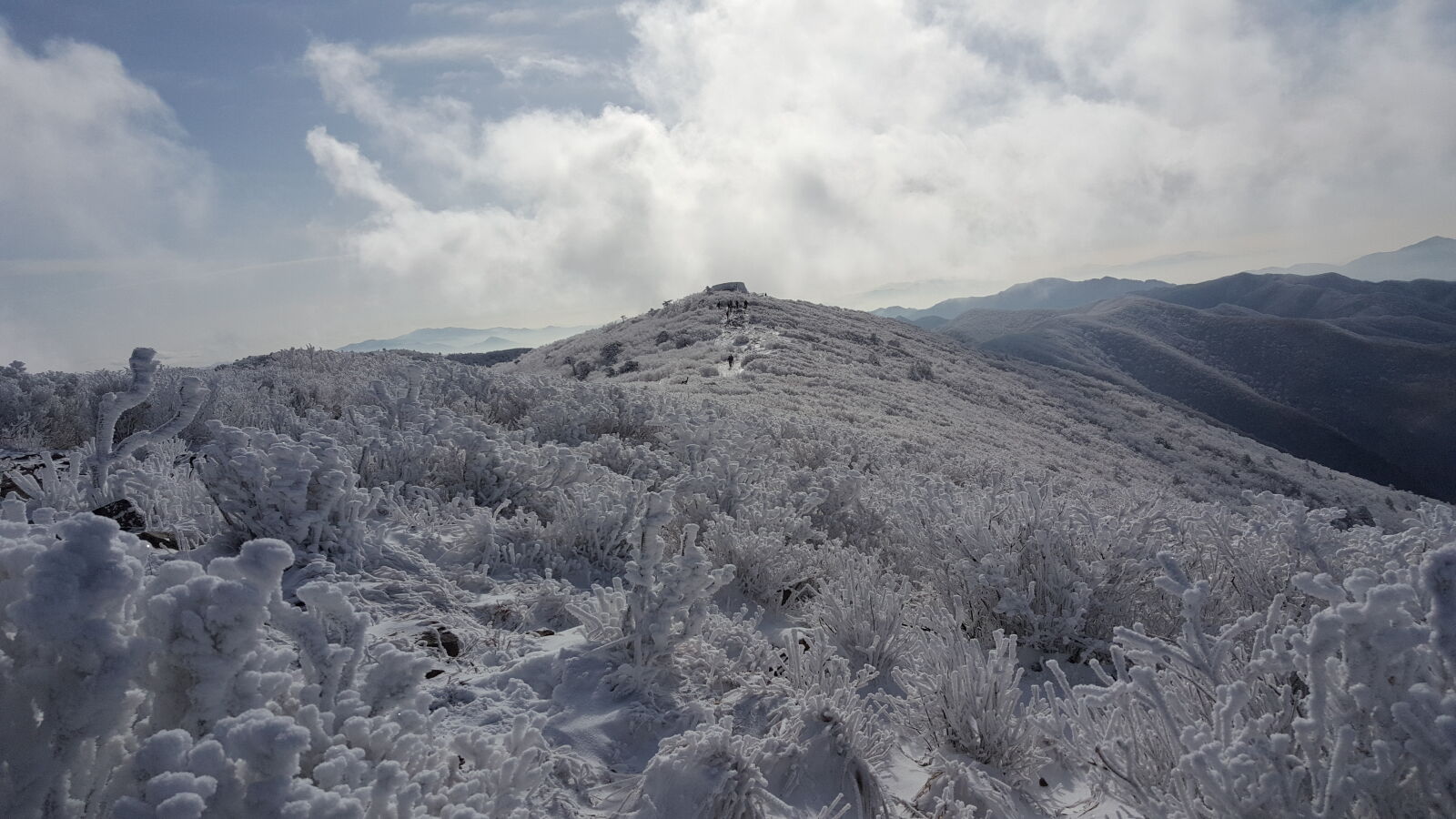 Samsung Galaxy Note5 sample photo. Korea, mountain, taebaeksan, winter photography