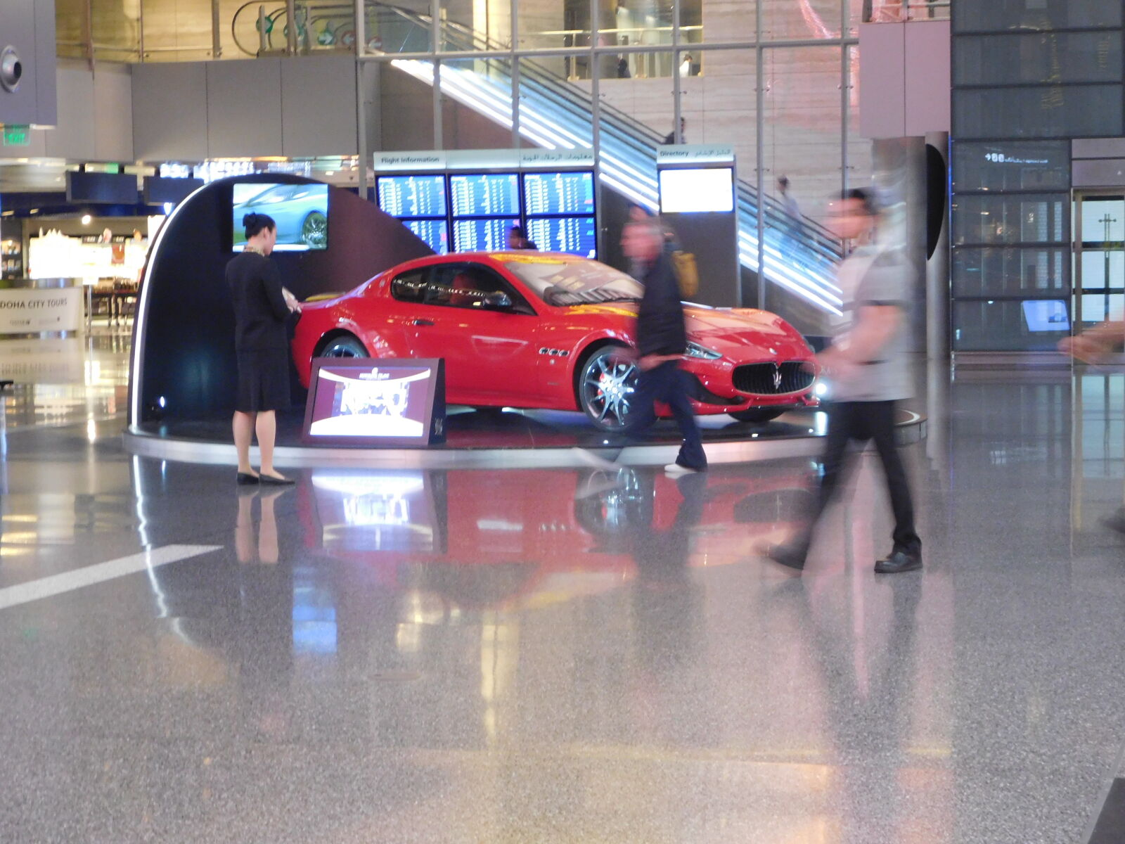 Nikon Coolpix L840 sample photo. Airport, car, show, jaguar photography