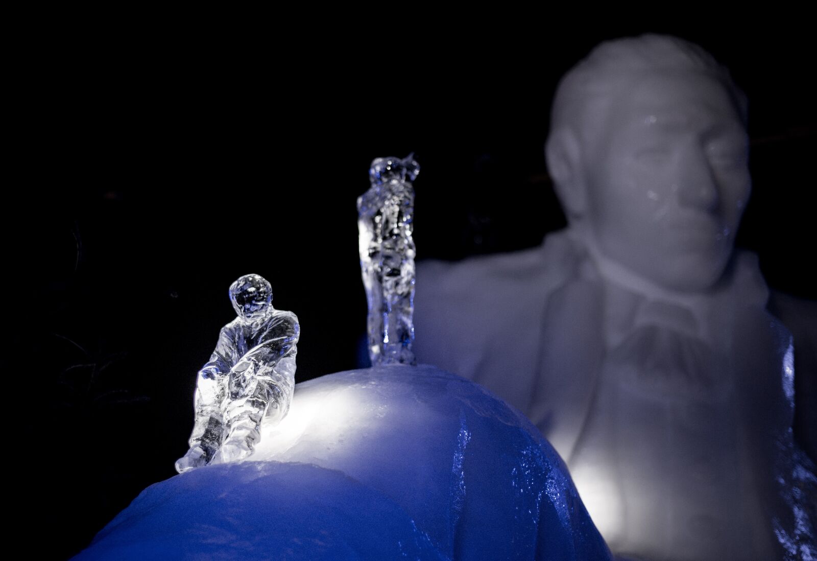 Nikon D610 sample photo. Ice, sculpture, pink photography
