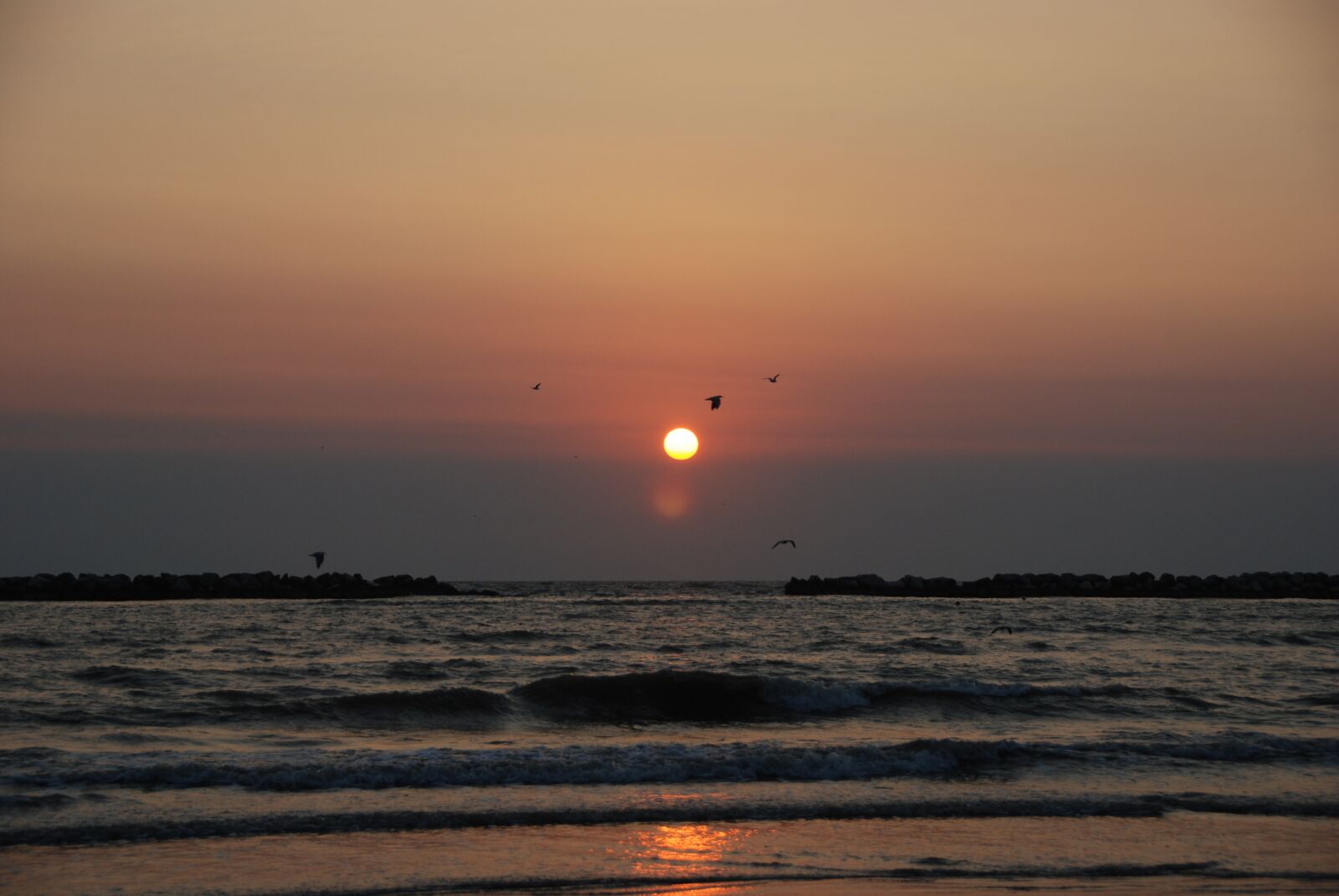 Nikon D80 sample photo. Dawn, sea, waves photography