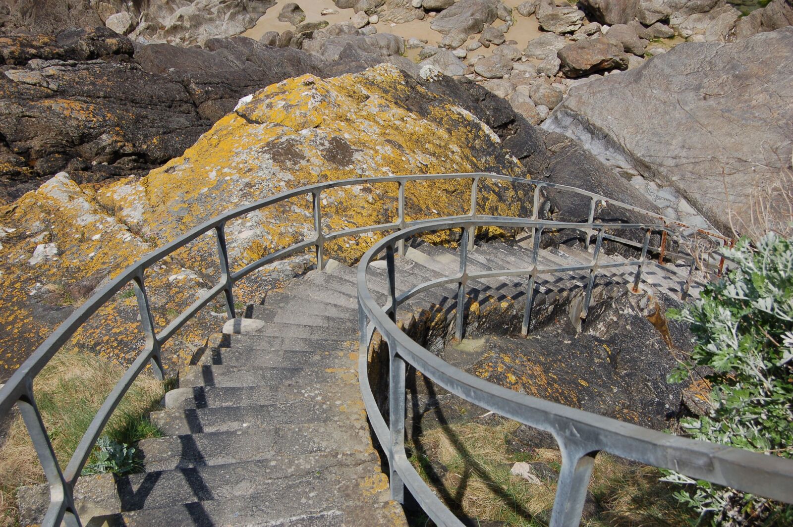 Nikon D50 sample photo. Stairs, beach, coast photography