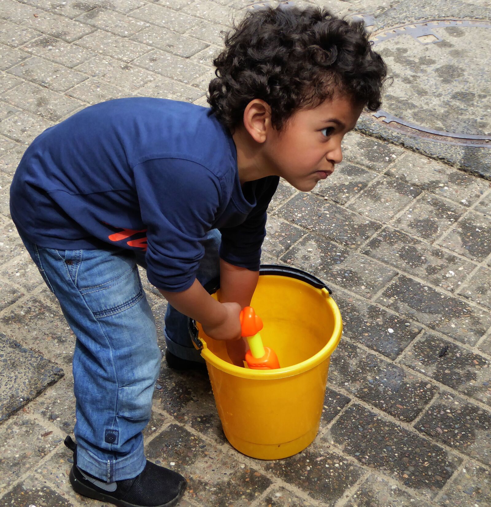 Panasonic DMC-TZ61 sample photo. Little boy, play, water photography