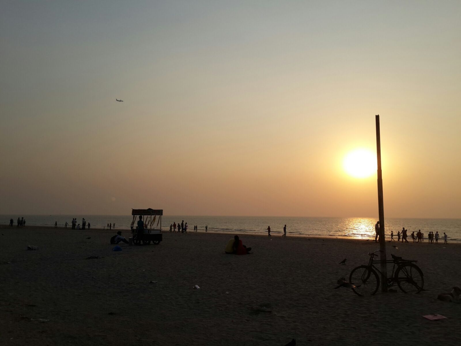 Samsung Galaxy S4 sample photo. Beach, bicycle, evening, evening photography