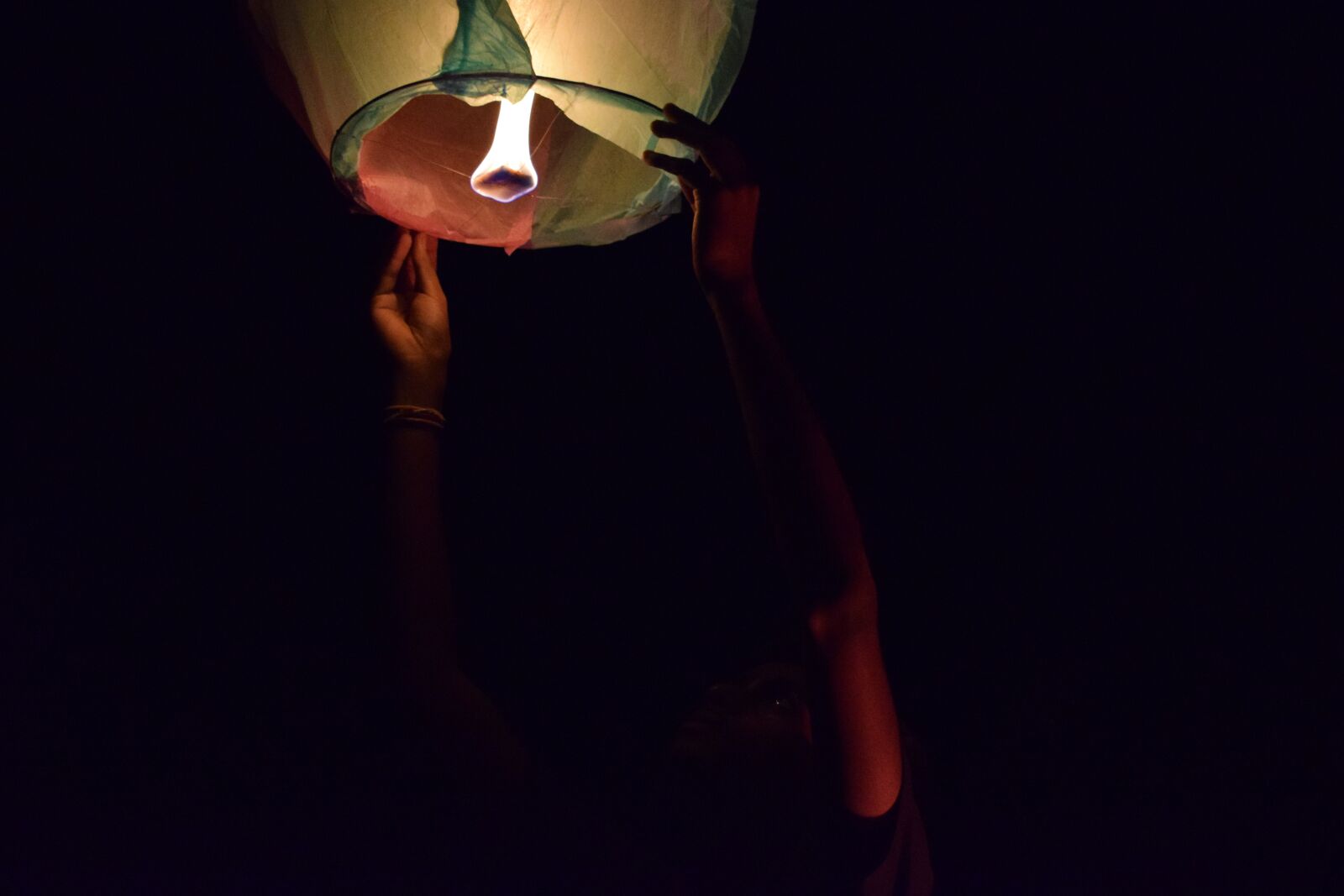 Nikon D5300 sample photo. Skylantern, fire, colourful photography