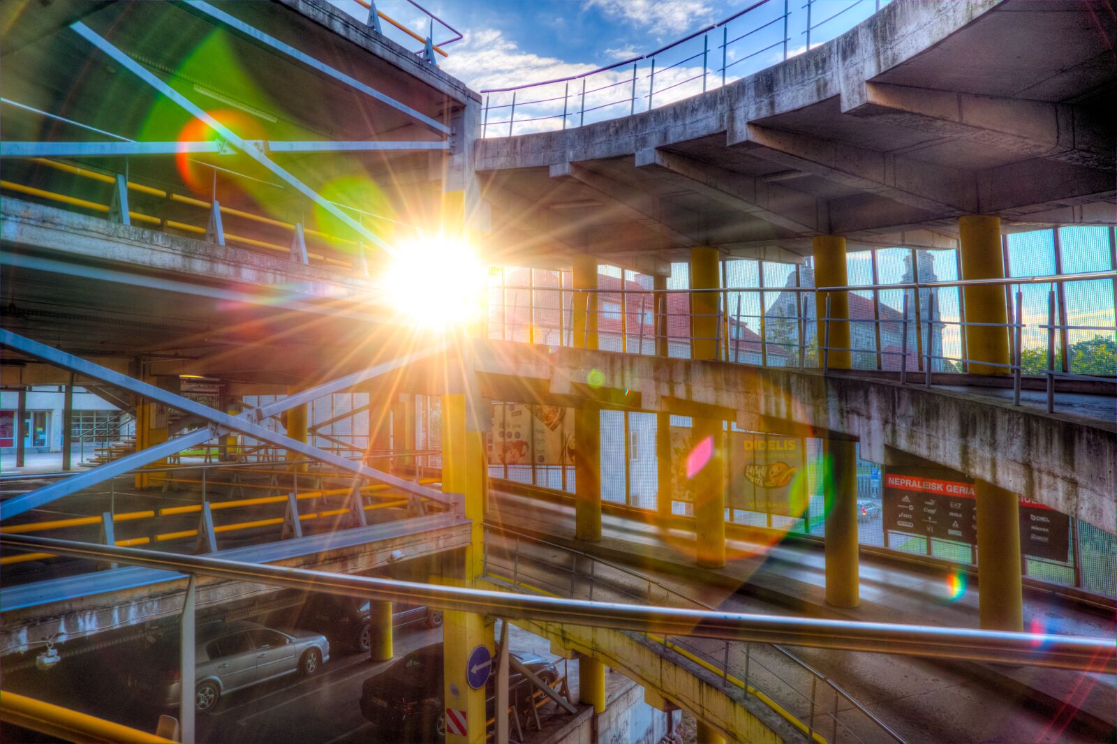 Nikon D610 sample photo. Parking, lot, car park photography