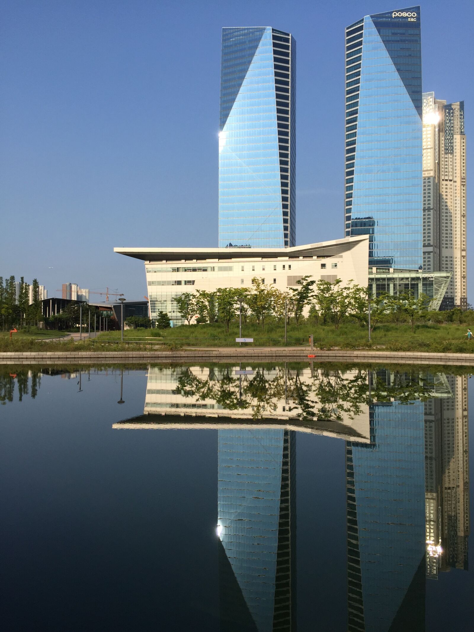 Apple iPhone 6 sample photo. Incheon, songdo, posco tower photography