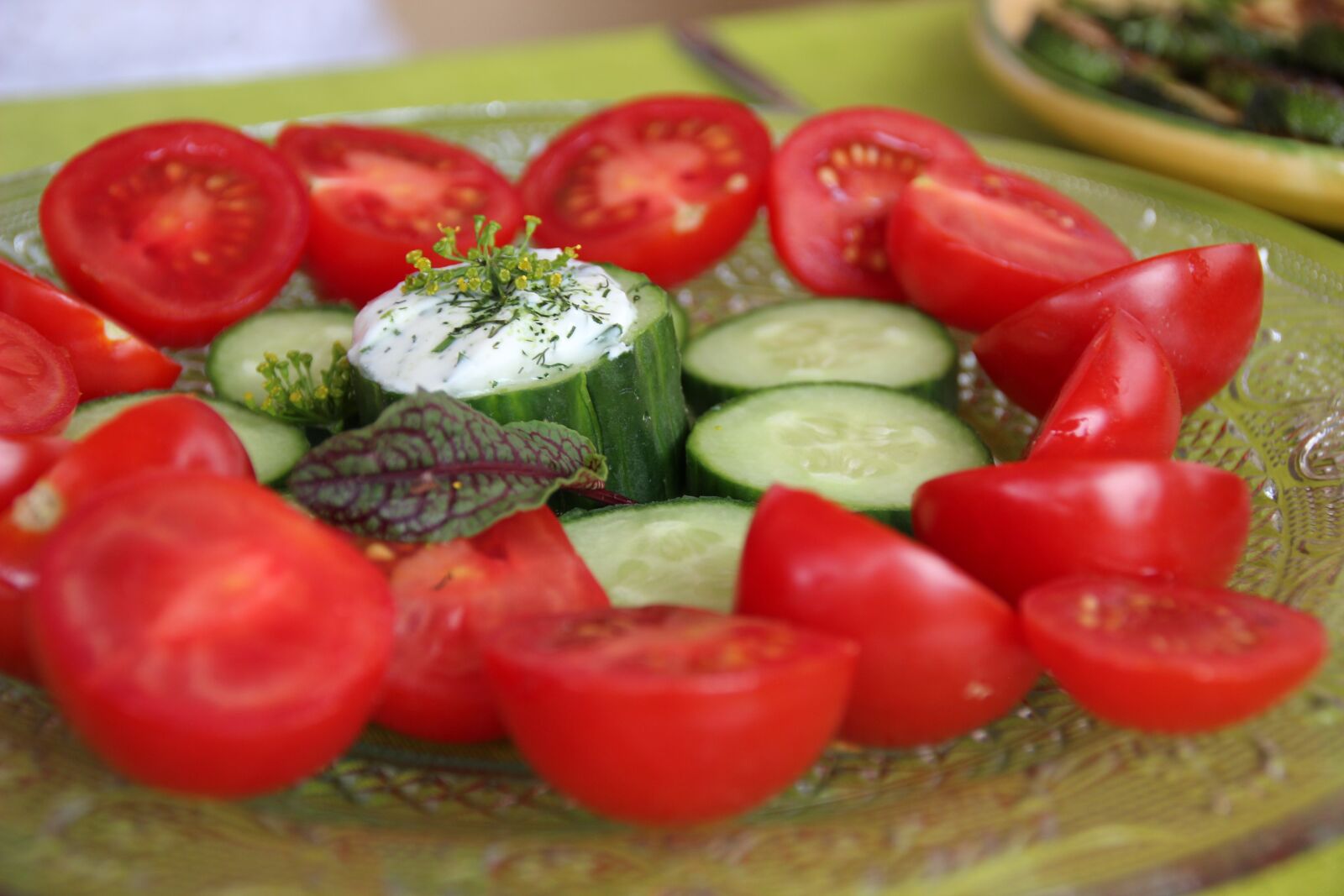 Canon EOS 600D (Rebel EOS T3i / EOS Kiss X5) sample photo. Starter, tomatoes, cucumbers photography
