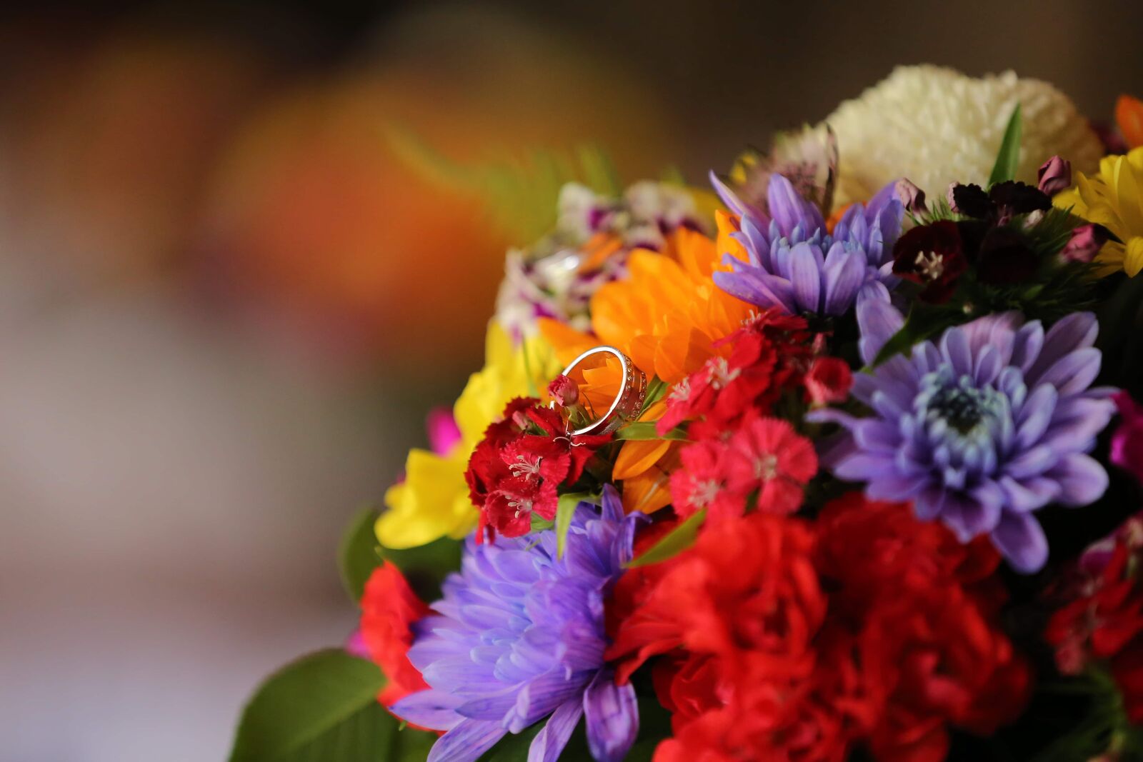 Canon EOS 6D sample photo. Wedding bouquet, wedding ring photography