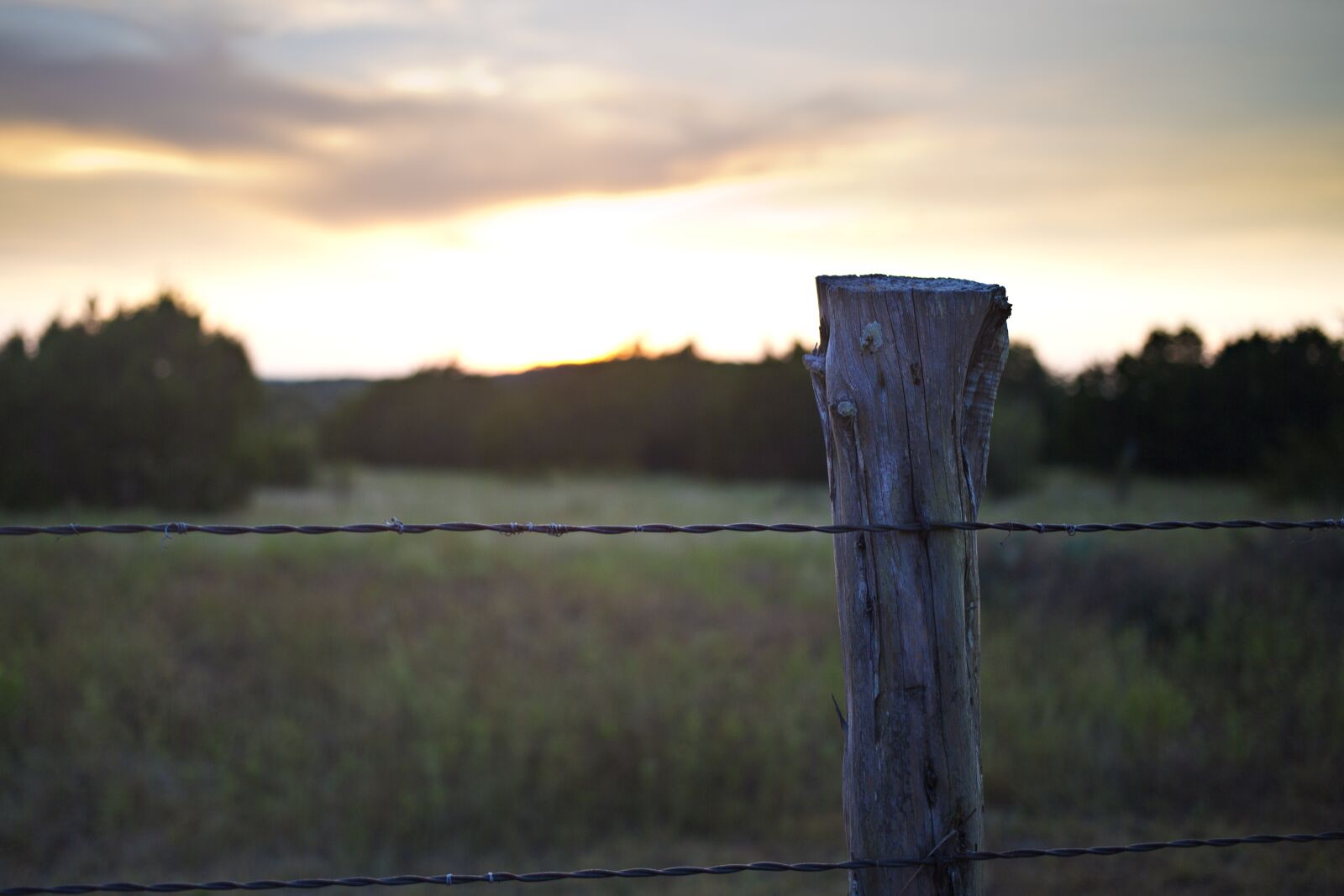 Canon EF 40mm F2.8 STM sample photo. Sky, fence, post photography