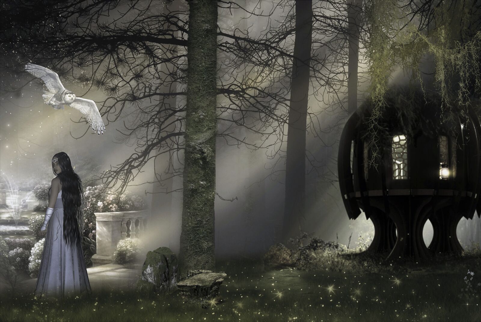Nikon D80 sample photo. Fantasy, forest, woman photography
