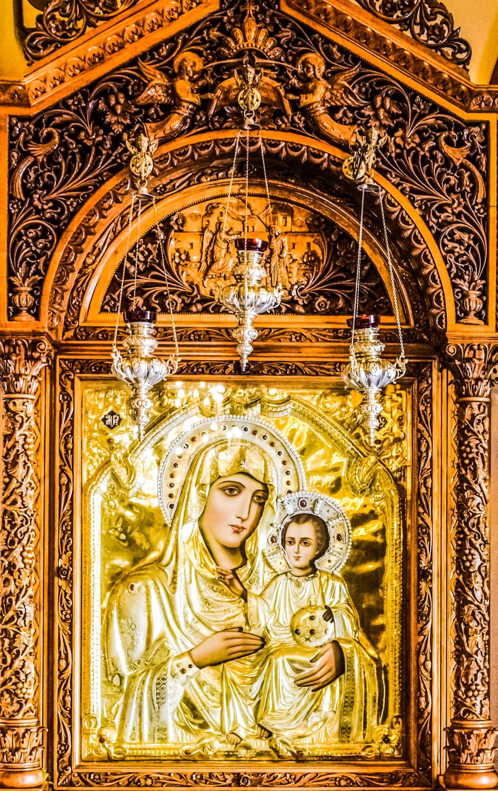 Nikon D3300 sample photo. Icon, virgin mary, jesus photography