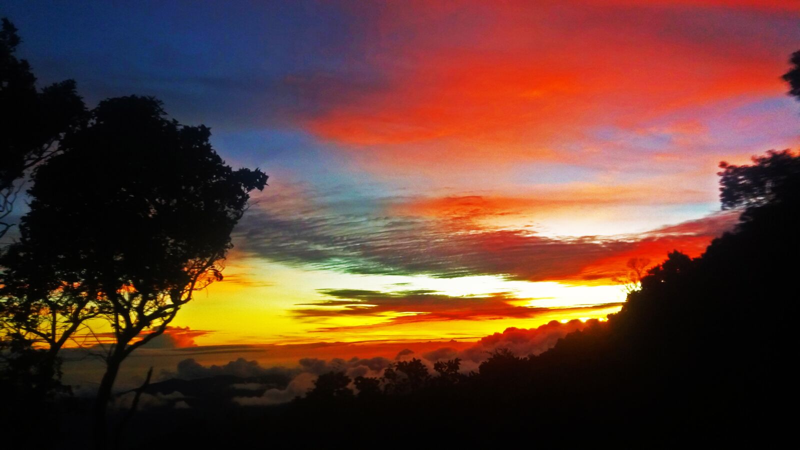 Samsung Galaxy J5 sample photo. Sunset, mountain, indonesia photography