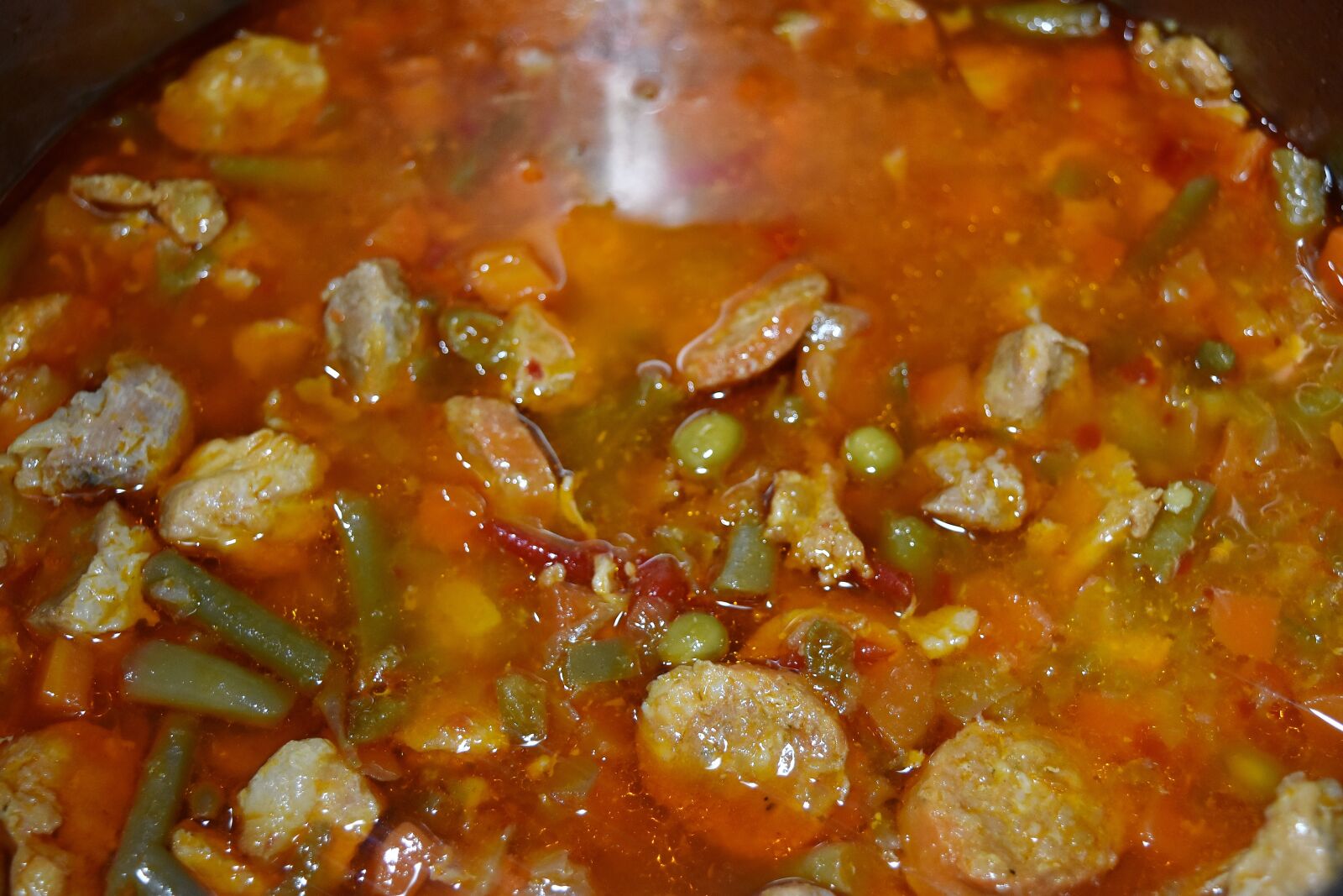Nikon D5500 sample photo. Chickpea, lunch, pork, sausage photography