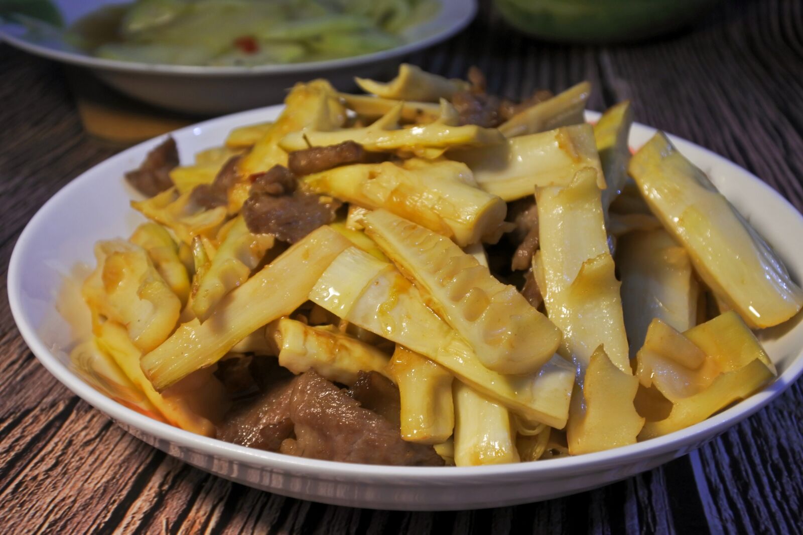 Nikon 1 Nikkor VR 10-30mm F3.5-5.6 PD-Zoom sample photo. Meat fried bamboo shoots photography